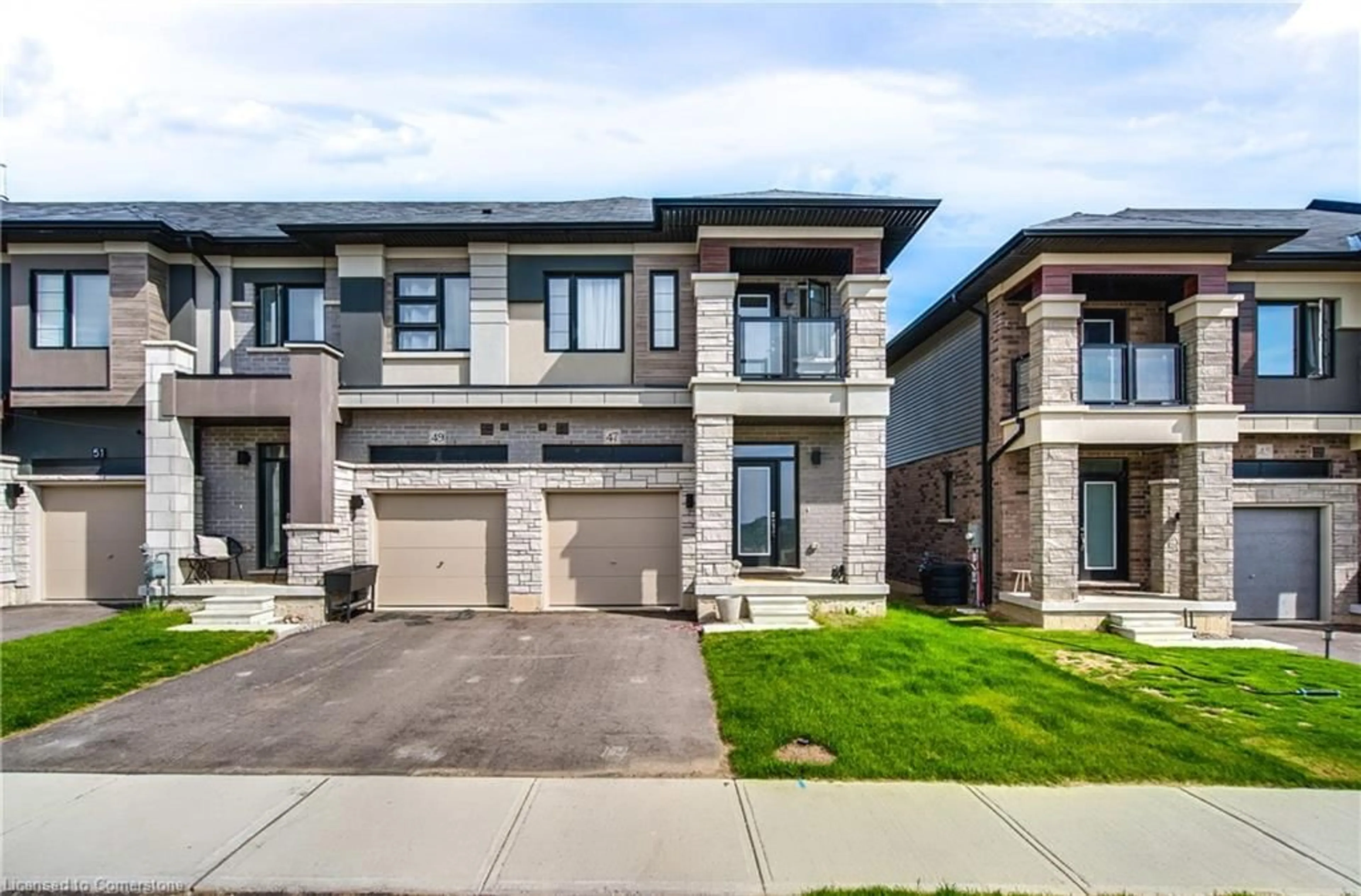 Home with brick exterior material, street for 47 George Brier Dr, Paris Ontario N3L 3Z9