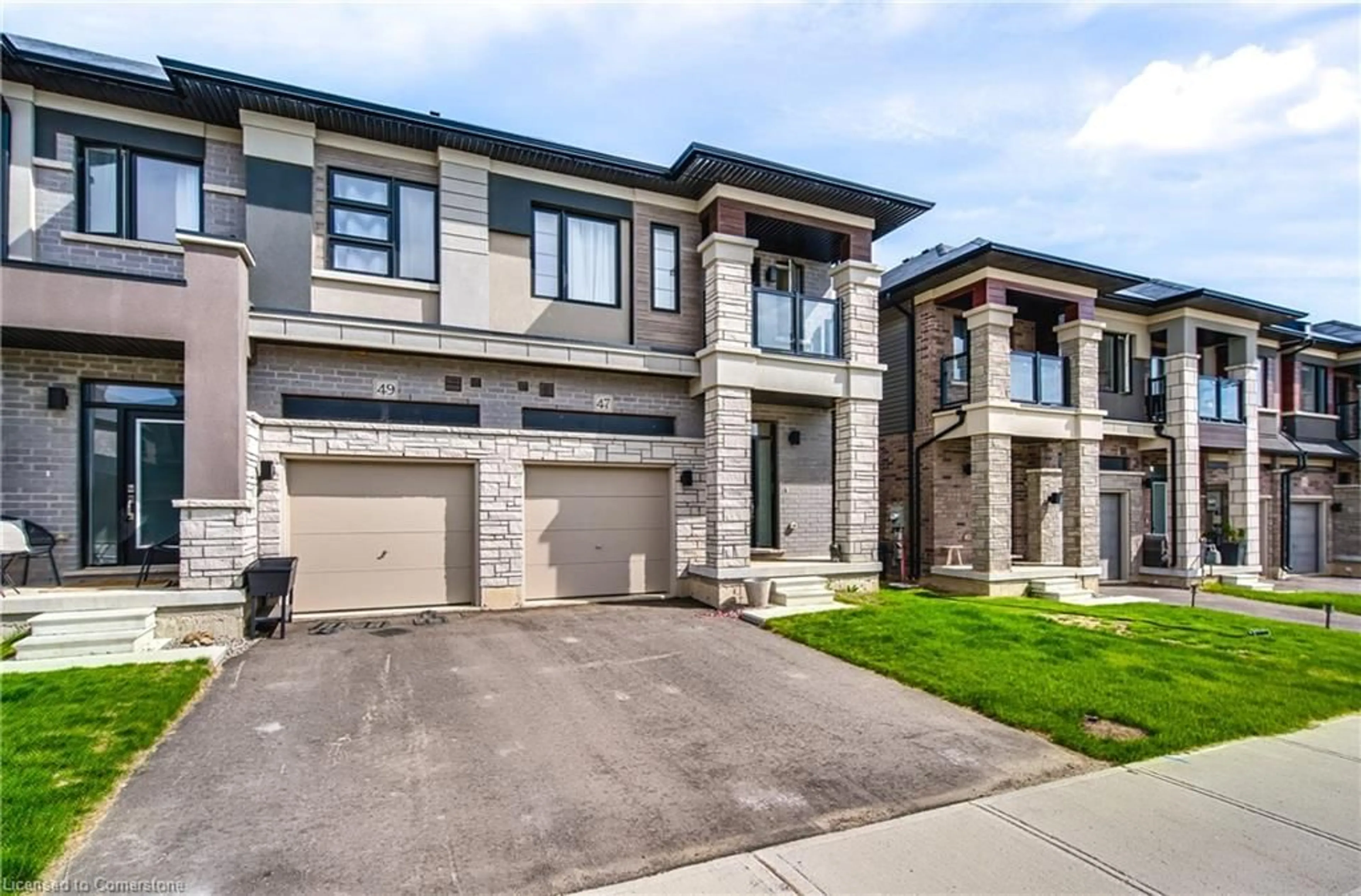 Home with brick exterior material, street for 47 George Brier Dr, Paris Ontario N3L 3Z9