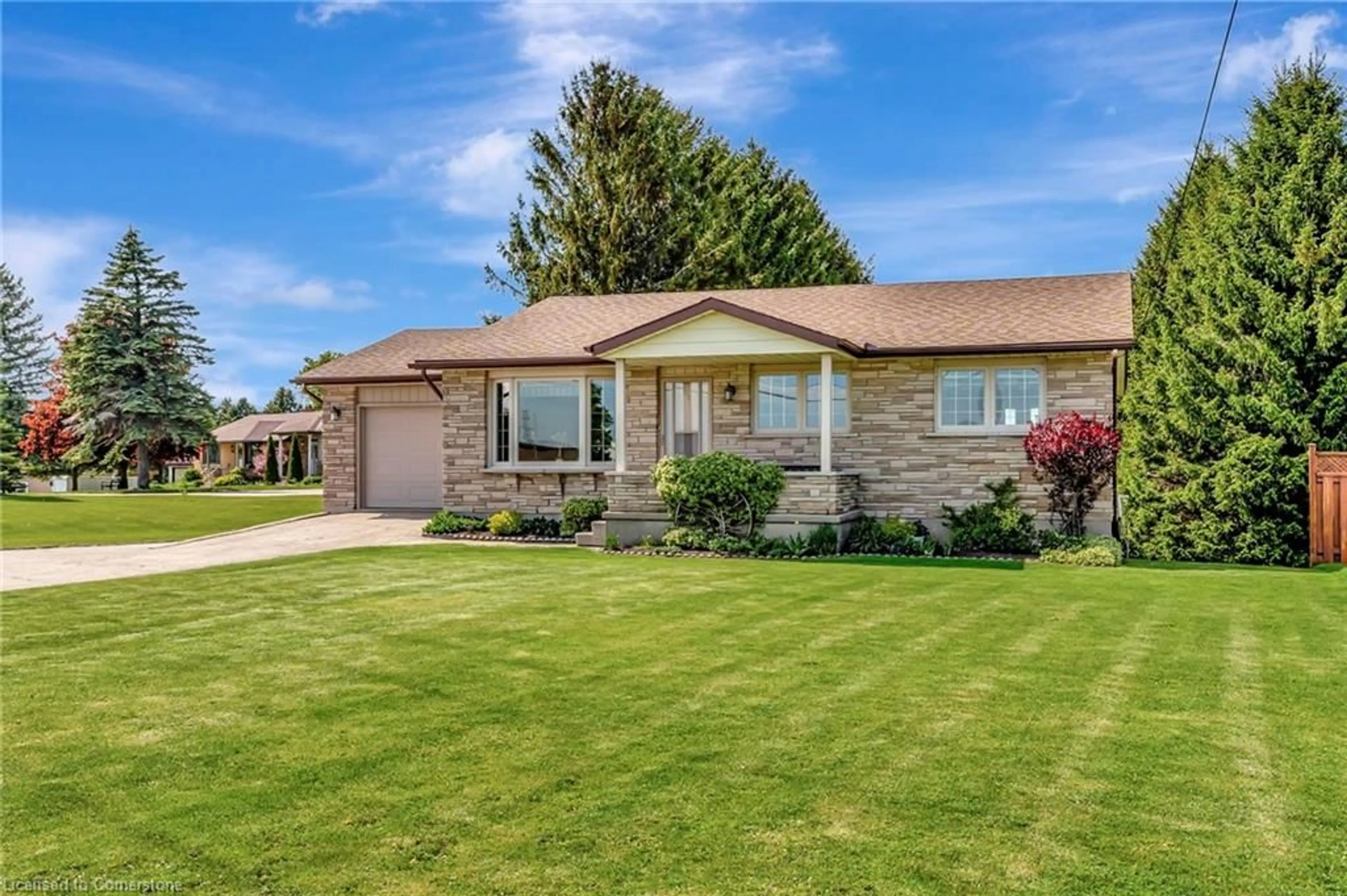 Home with vinyl exterior material, street for 1548 Erb's Rd, St. Agatha Ontario N0B 2L0