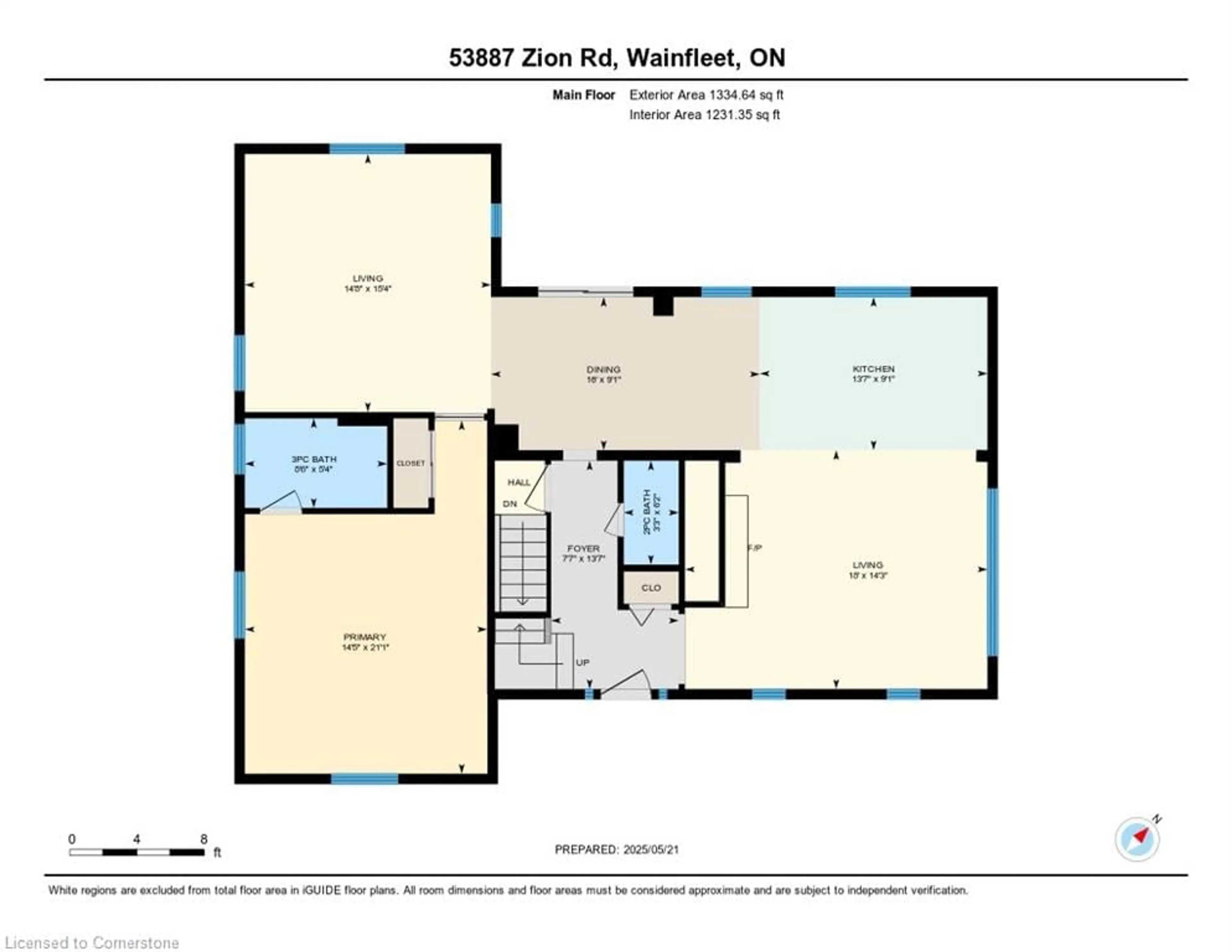 Floor plan for 53887 Zion Rd, Wainfleet Ontario L0S 1V0