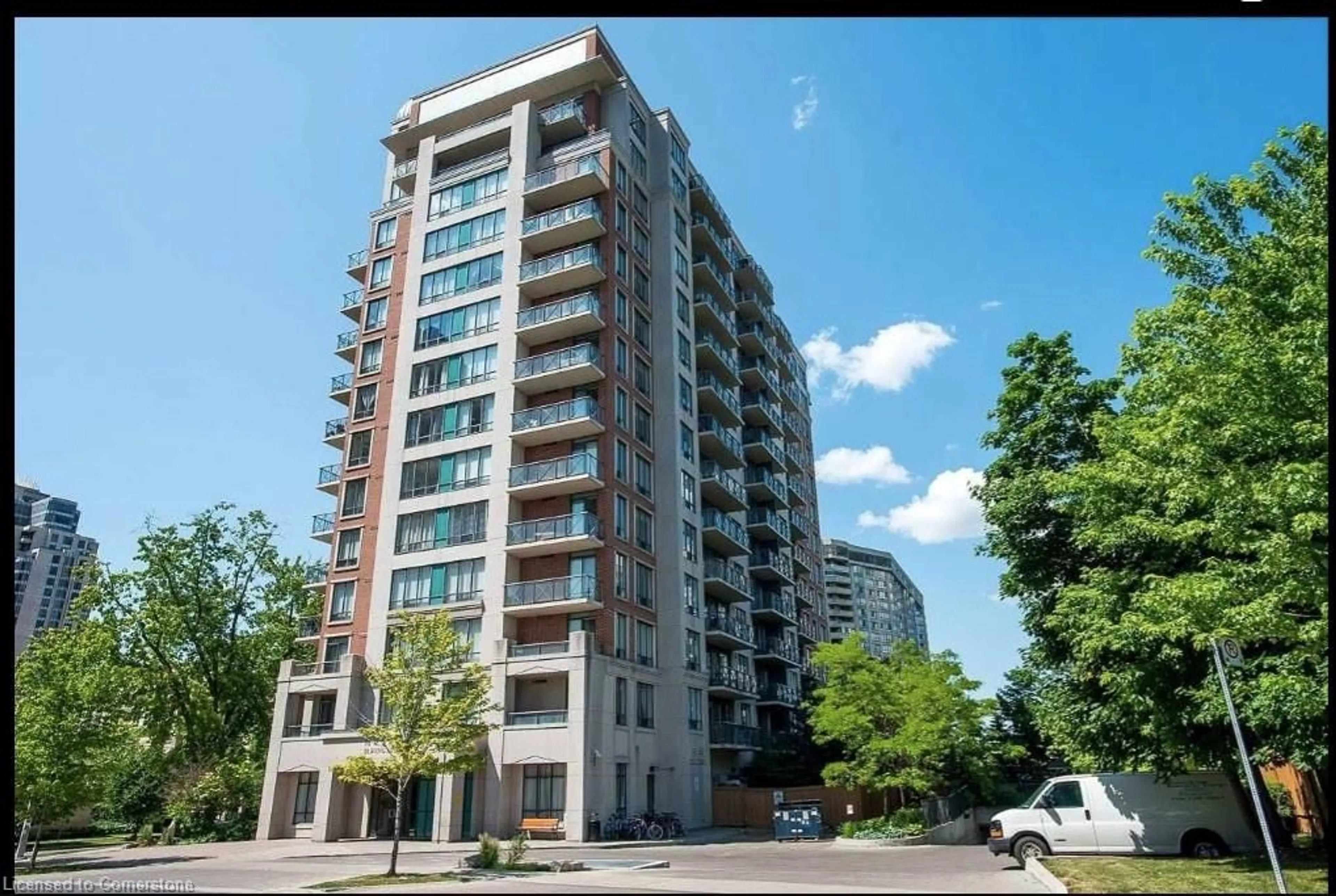A pic from outside/outdoor area/front of a property/back of a property/a pic from drone, building for UPH09- 28 Byng Ave, Toronto Ontario M2N 7H4