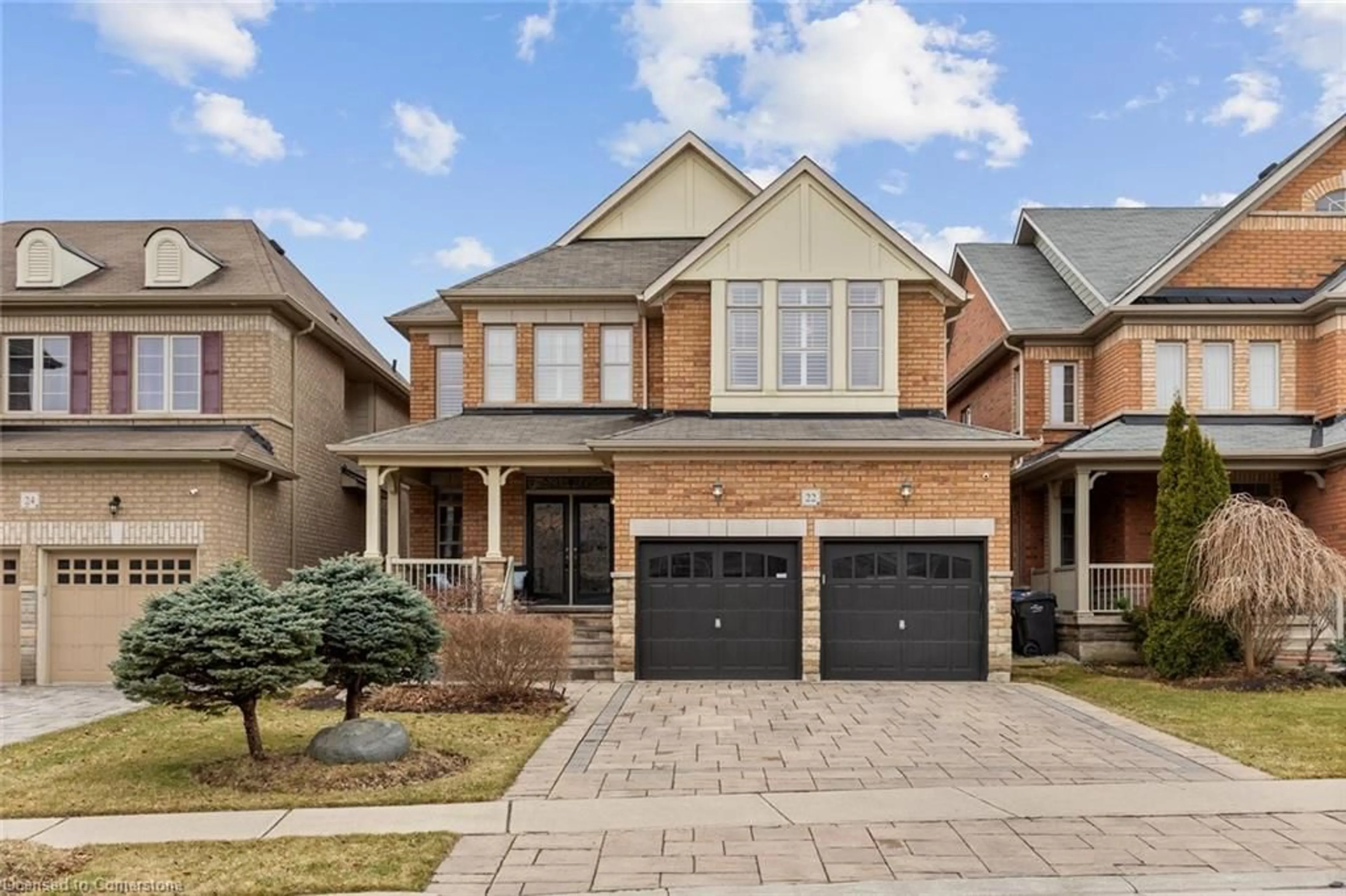 Home with brick exterior material, street for 22 Interlacken Drive, Brampton Ontario L6X 0W7