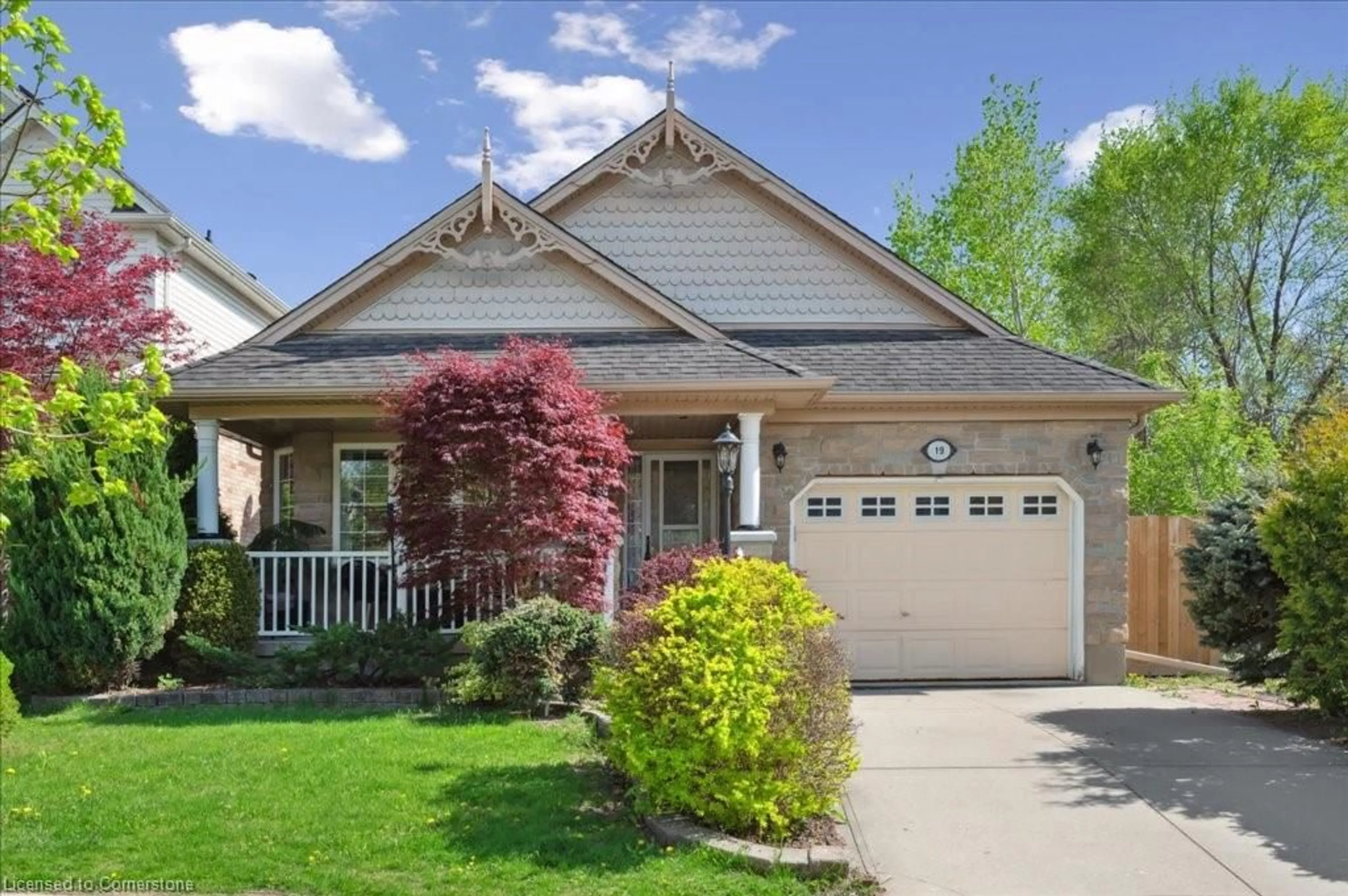 Home with vinyl exterior material, street for 19 Housler Lane, Cambridge Ontario N3C 4H7