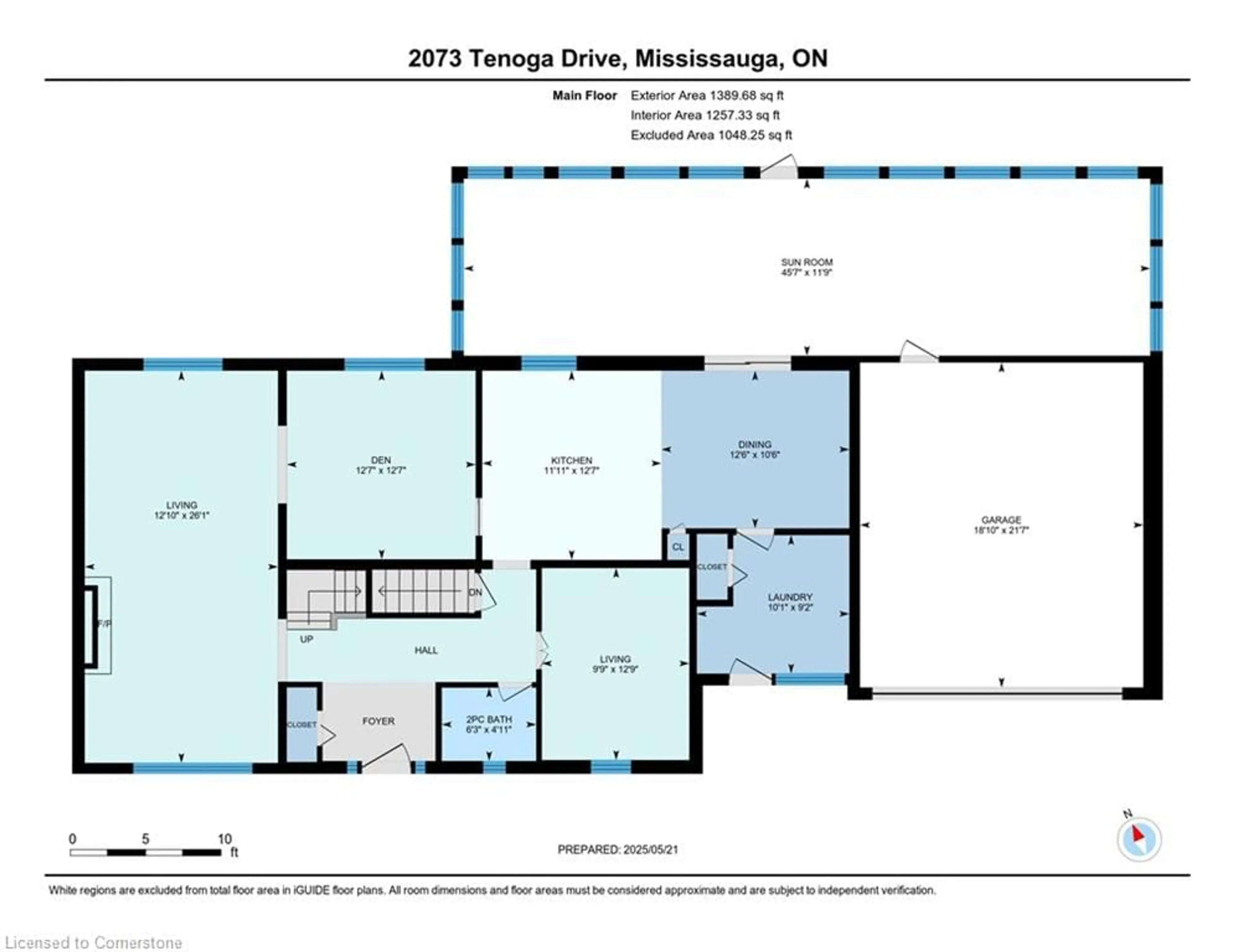 Floor plan for 2073 Tenoga Dr, Mississauga Ontario L5H 3K1