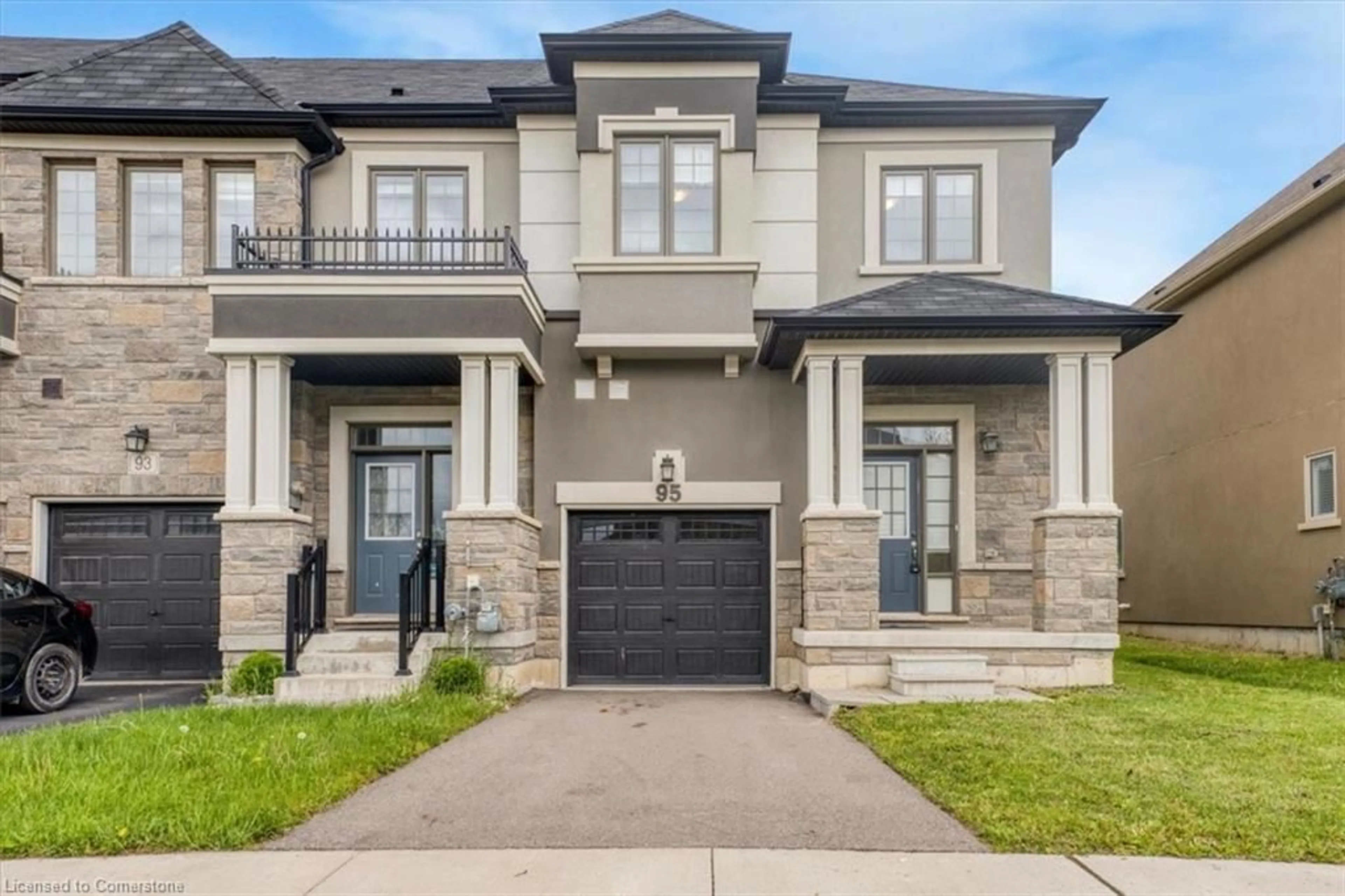 Home with brick exterior material, street for 95 Bilanski Farm Rd, Brantford Ontario N3S 0U4