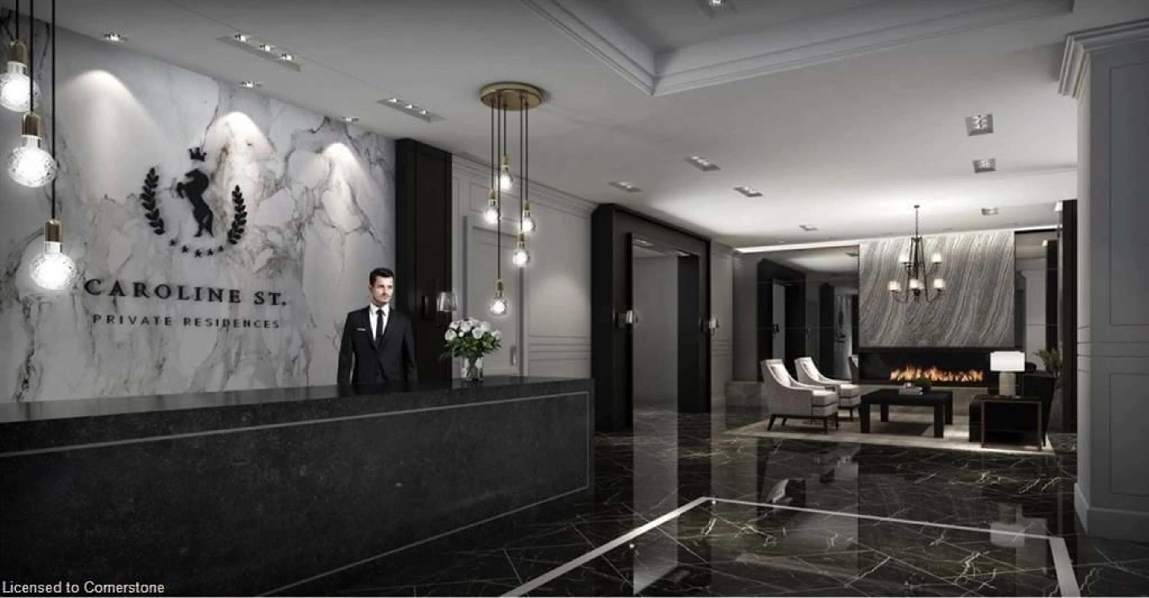 Lobby for 155 Caroline St #402, Waterloo Ontario N2L 0J8