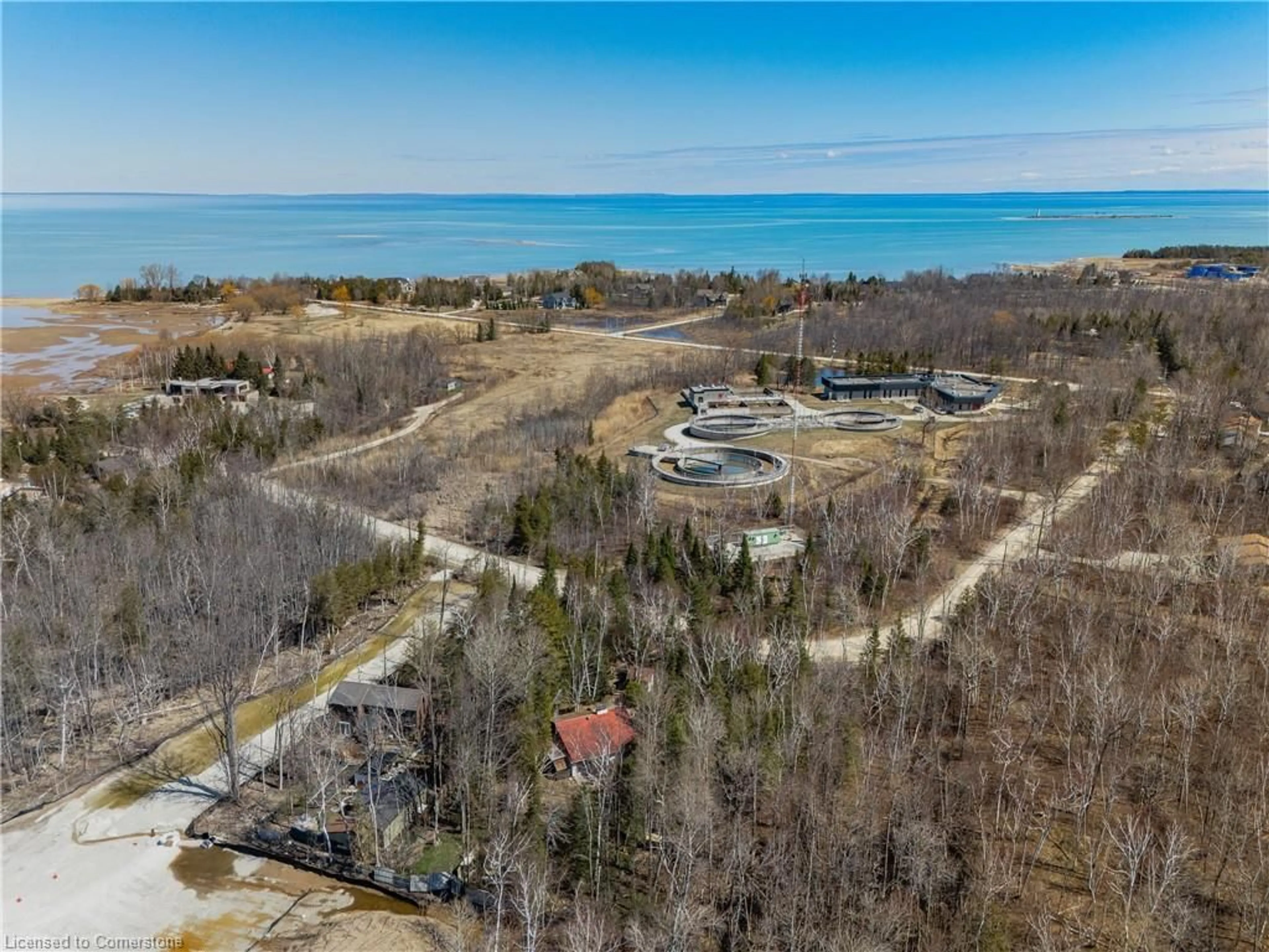 A pic from outside/outdoor area/front of a property/back of a property/a pic from drone, water/lake/river/ocean view for 178 Brophy's Lane, The Blue Mountains Ontario L9Y 0K3