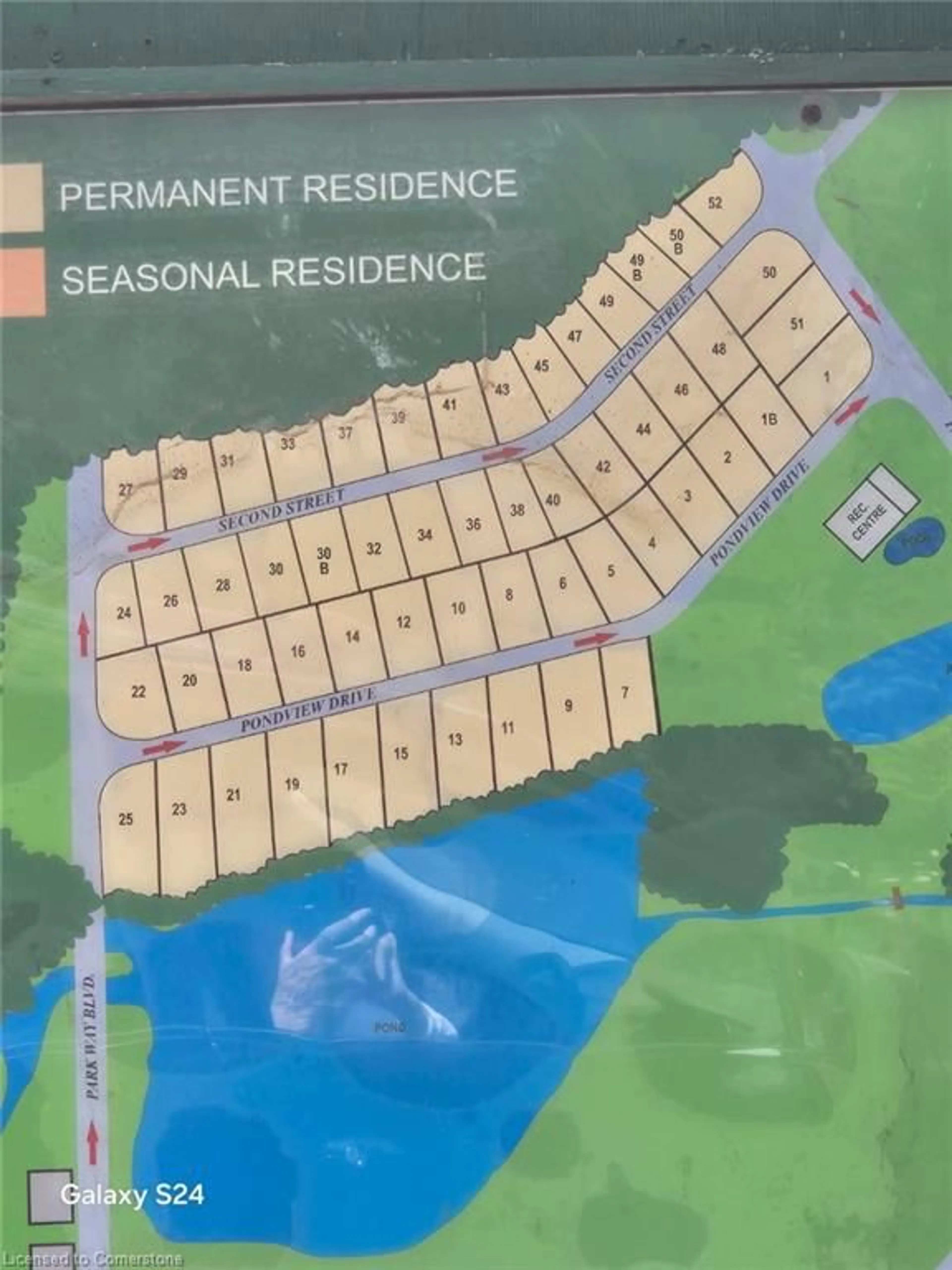 Picture of a map for 2490 Governors Rd #34 Second, Ancaster Ontario N0B 1J0