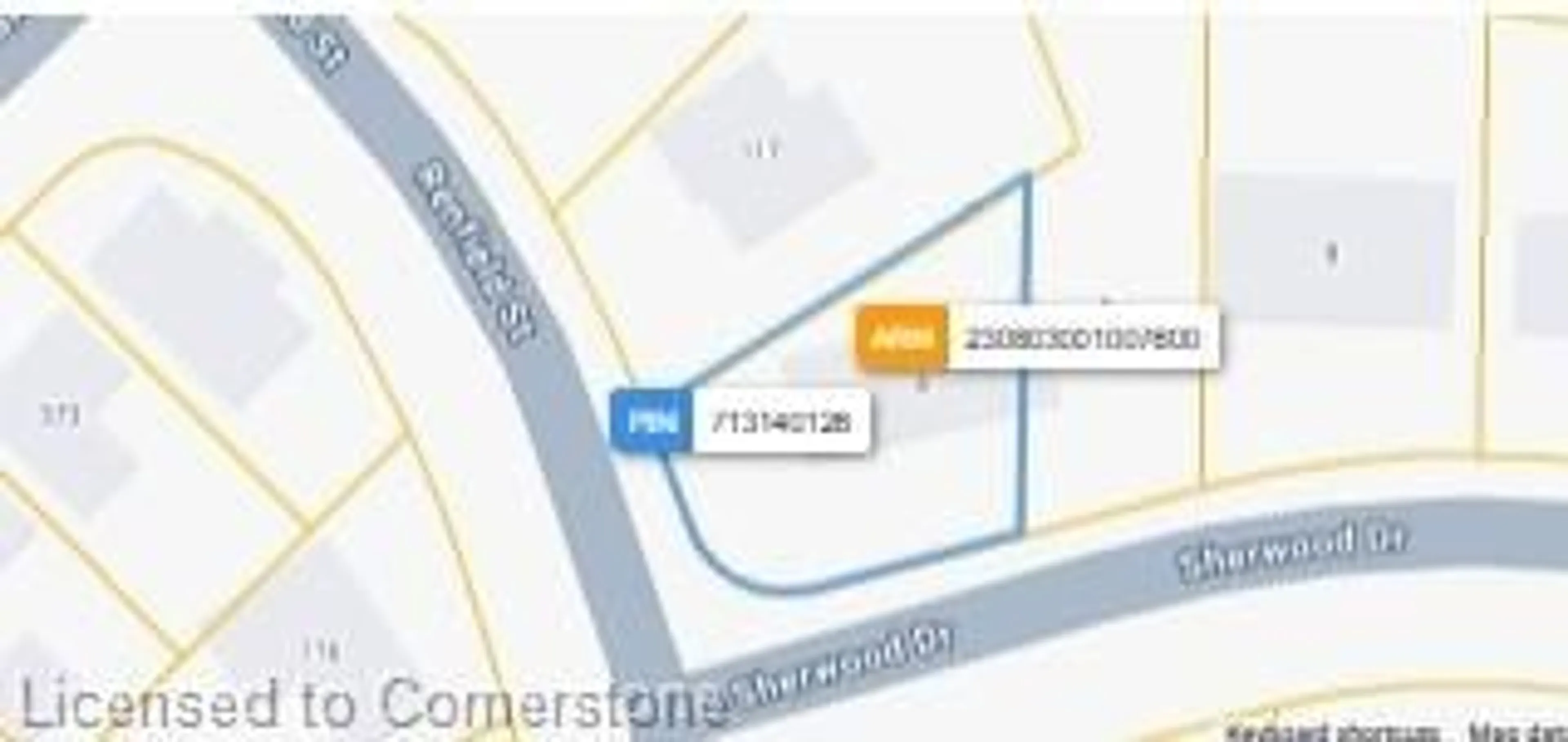 Picture of a map for 4 Sherwood St, Guelph Ontario N1E 1R6