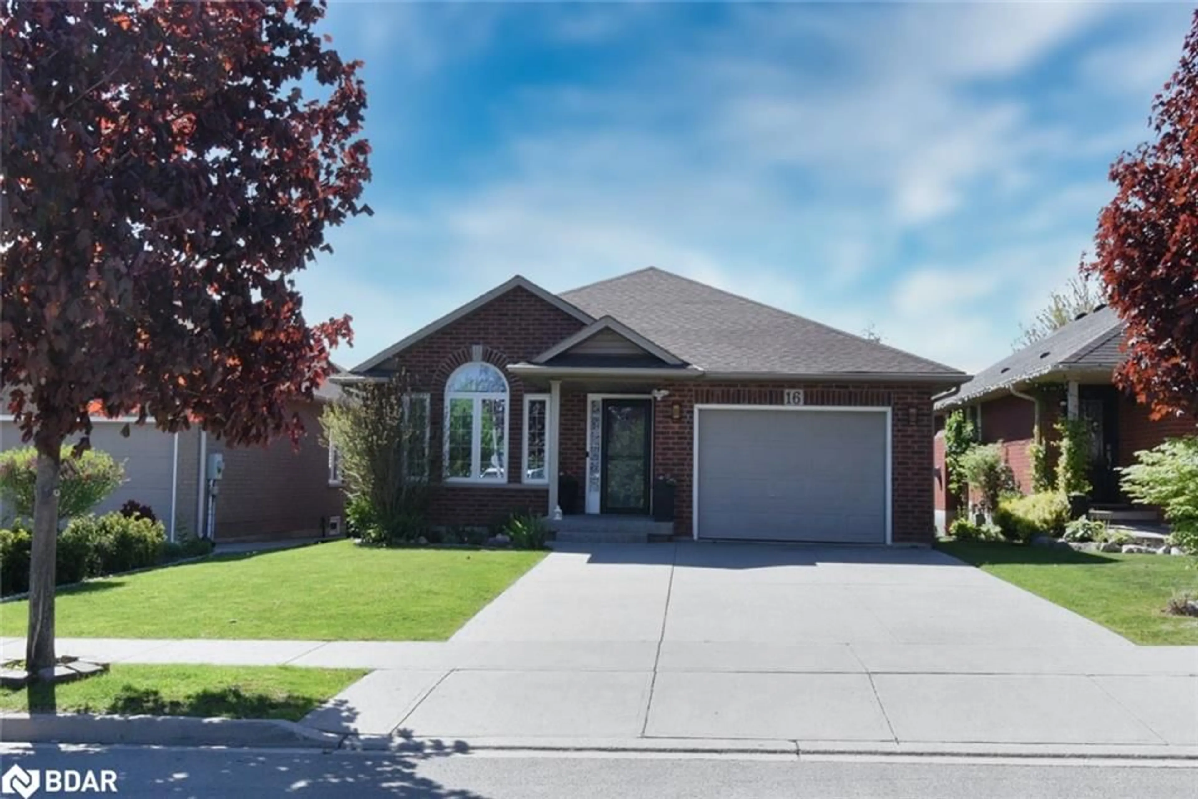 Home with brick exterior material, street for 16 Hollybank Way, Mount Hope Ontario L0R 1W0