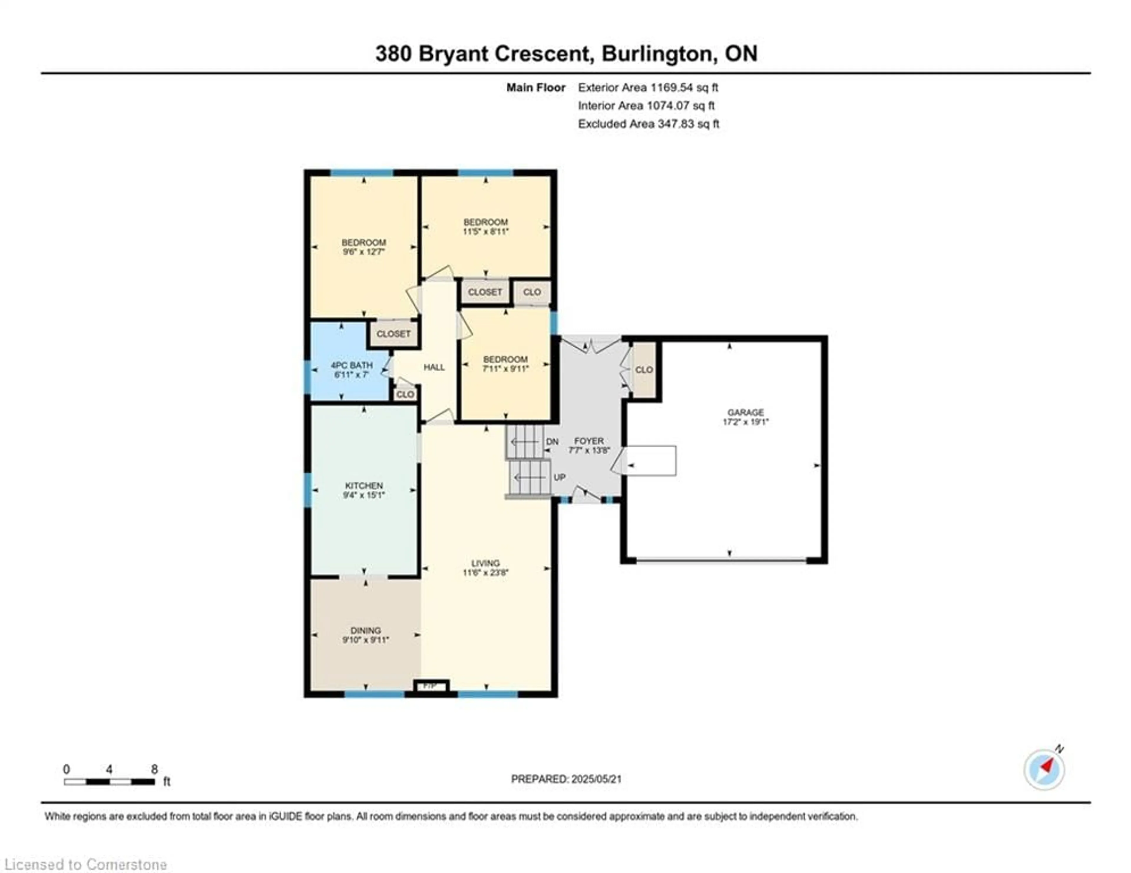 Floor plan for 380 Bryant Cres, Burlington Ontario L7L 3Z6