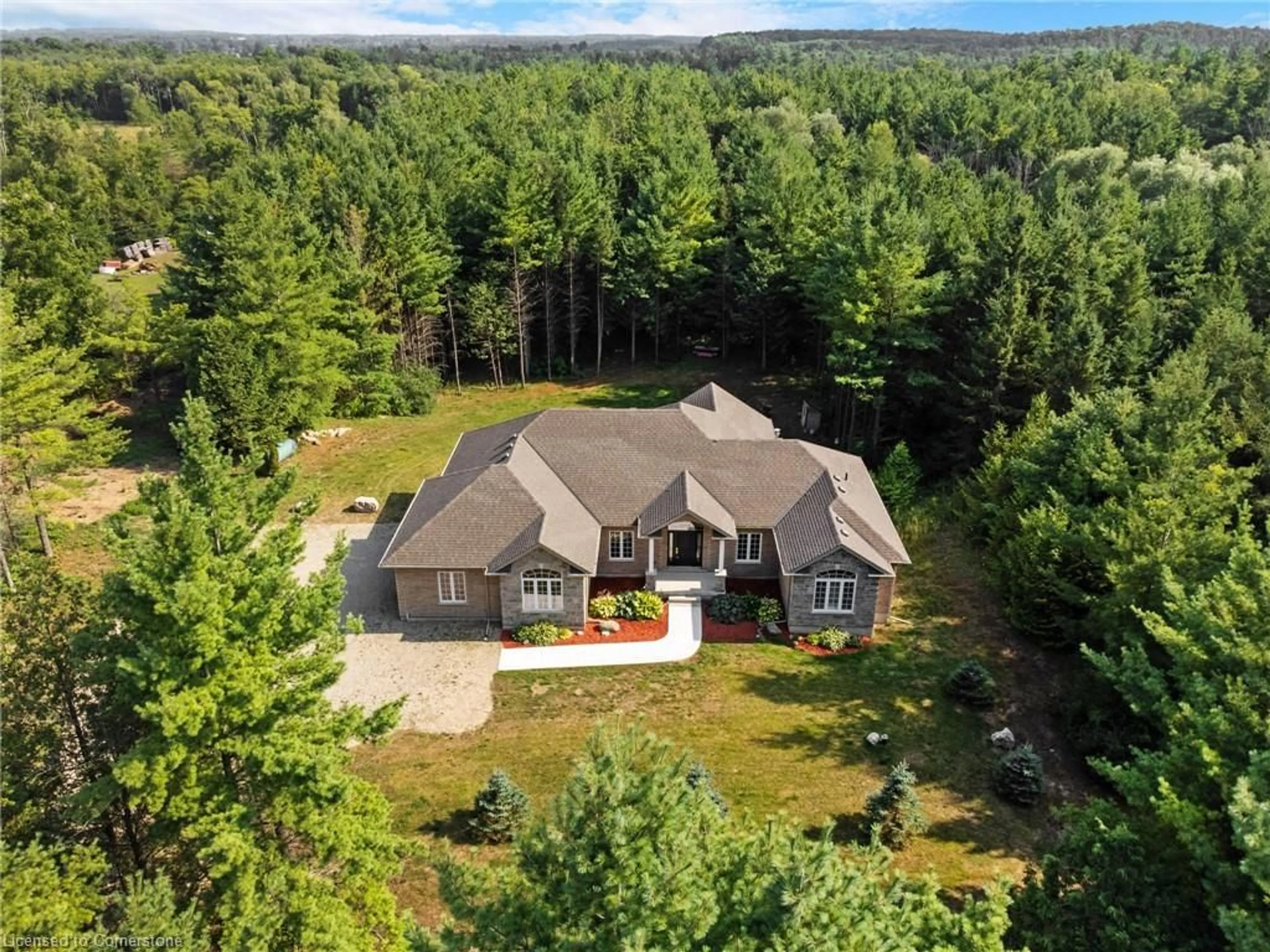 A pic from outside/outdoor area/front of a property/back of a property/a pic from drone, unknown for 6845 Wellington Road 34, Puslinch Ontario N3C 2V4