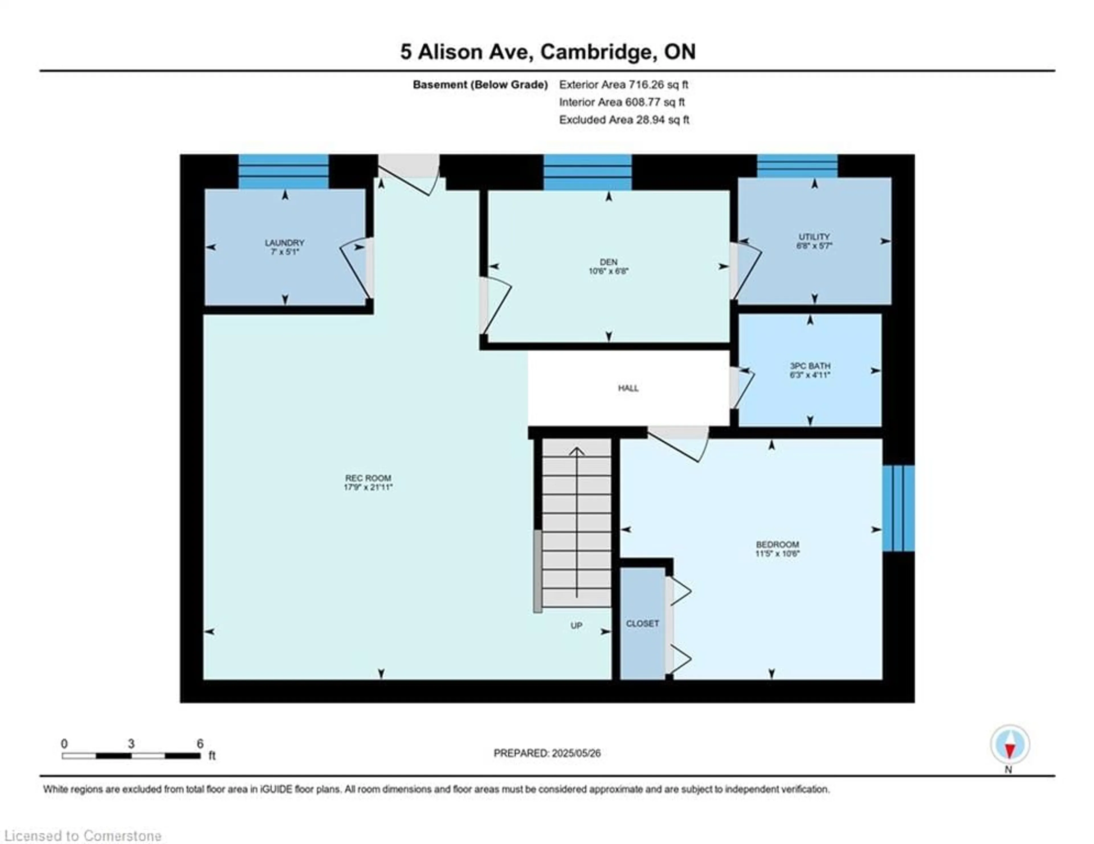 Floor plan for 5 Alison Ave, Cambridge Ontario N1R 1M8
