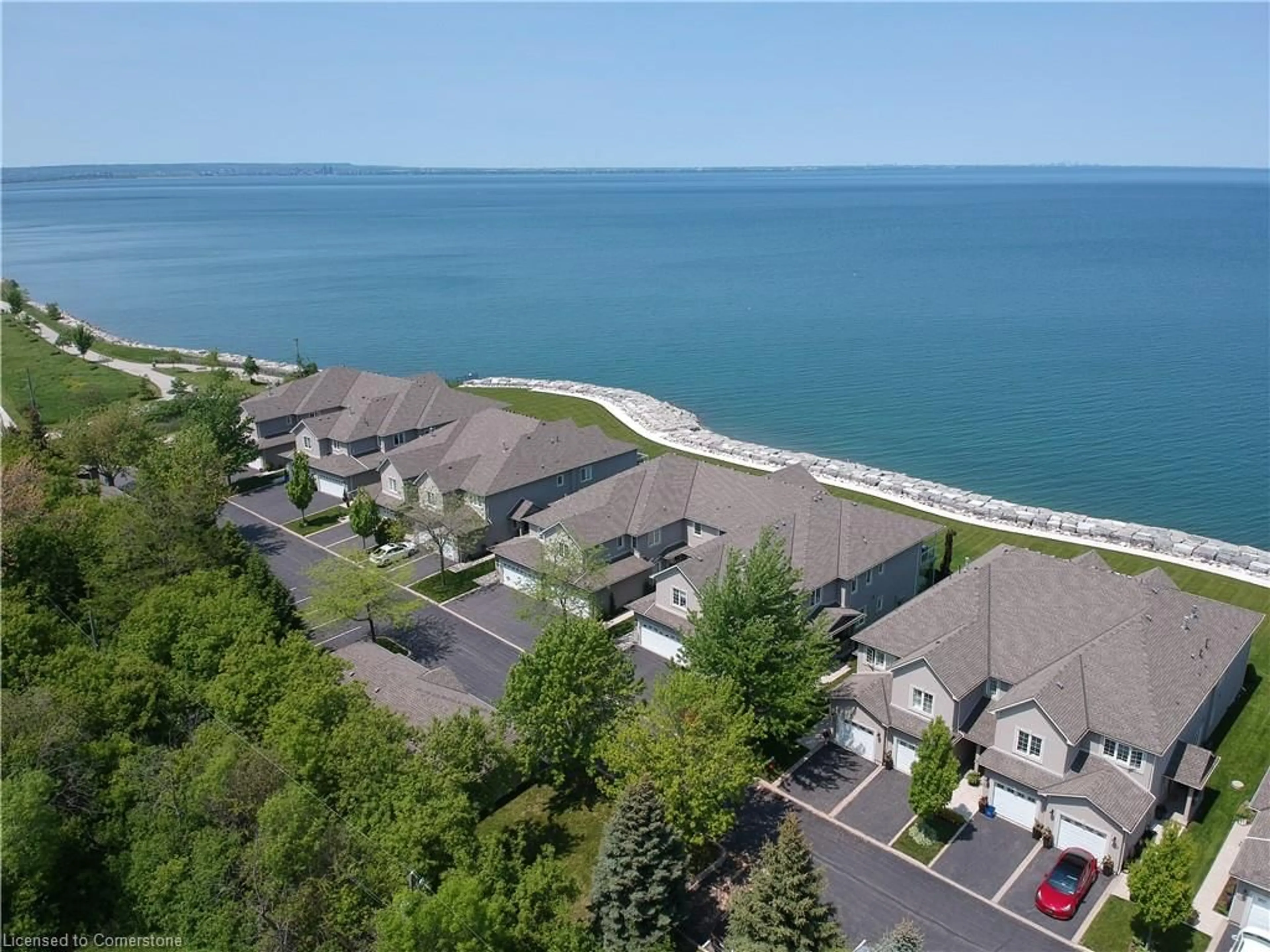 A pic from outside/outdoor area/front of a property/back of a property/a pic from drone, water/lake/river/ocean view for 484 Millen Rd #9, Stoney Creek Ontario L8E 6G4