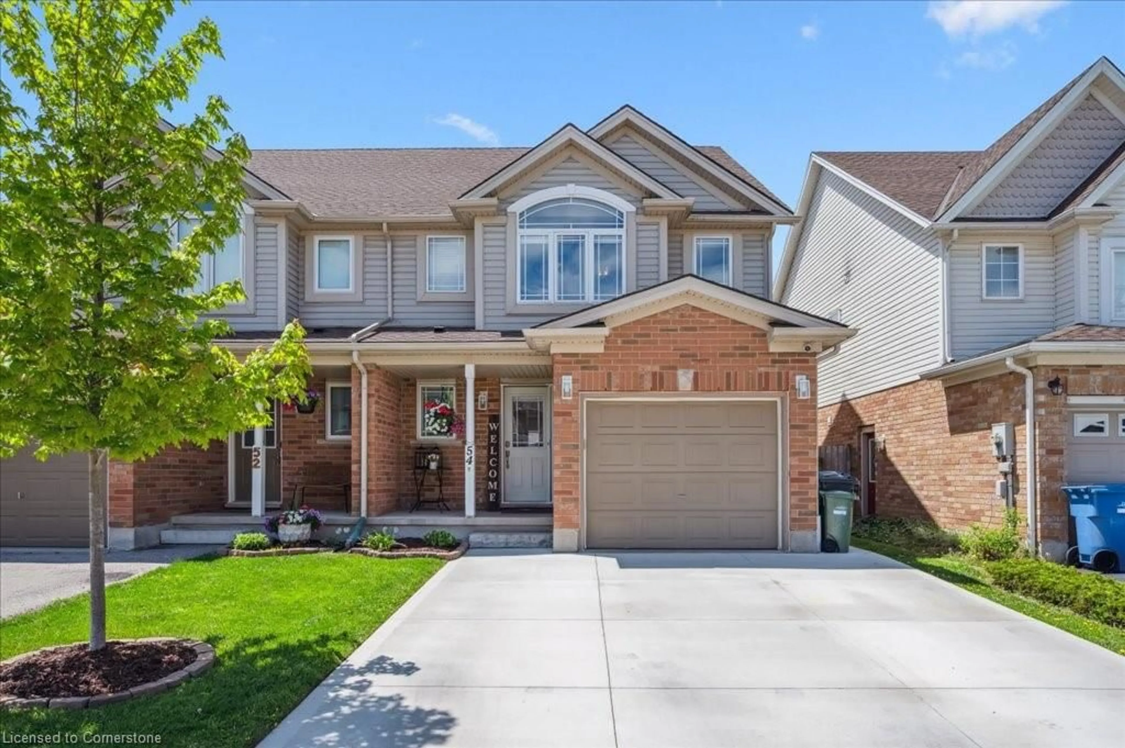 Home with brick exterior material, street for 54 Schiedel Dr, Guelph Ontario N1E 7M1