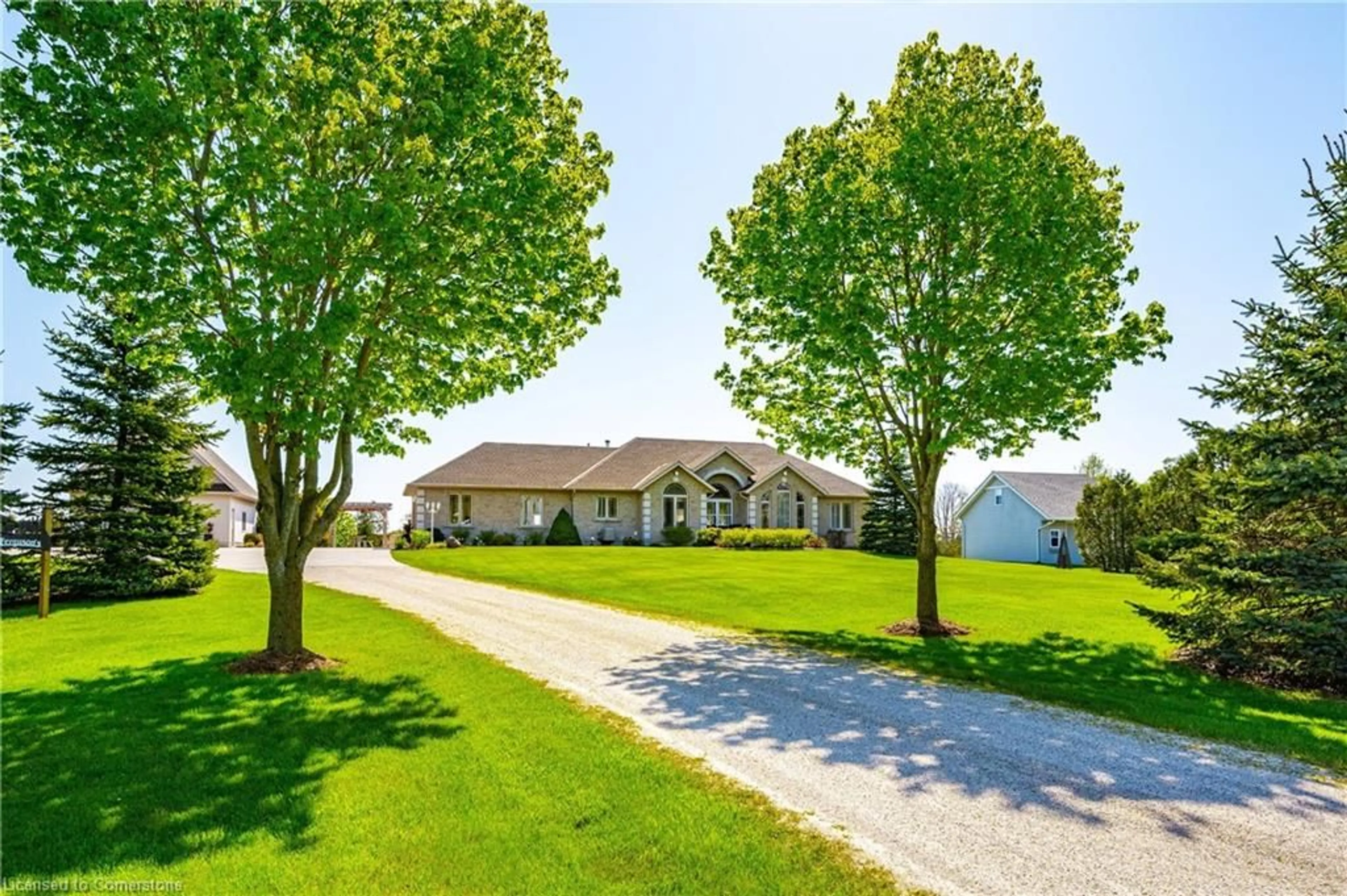 A pic from outside/outdoor area/front of a property/back of a property/a pic from drone, street for 411317 Southgate Sideroad 41, Southgate Ontario N0G 2L0