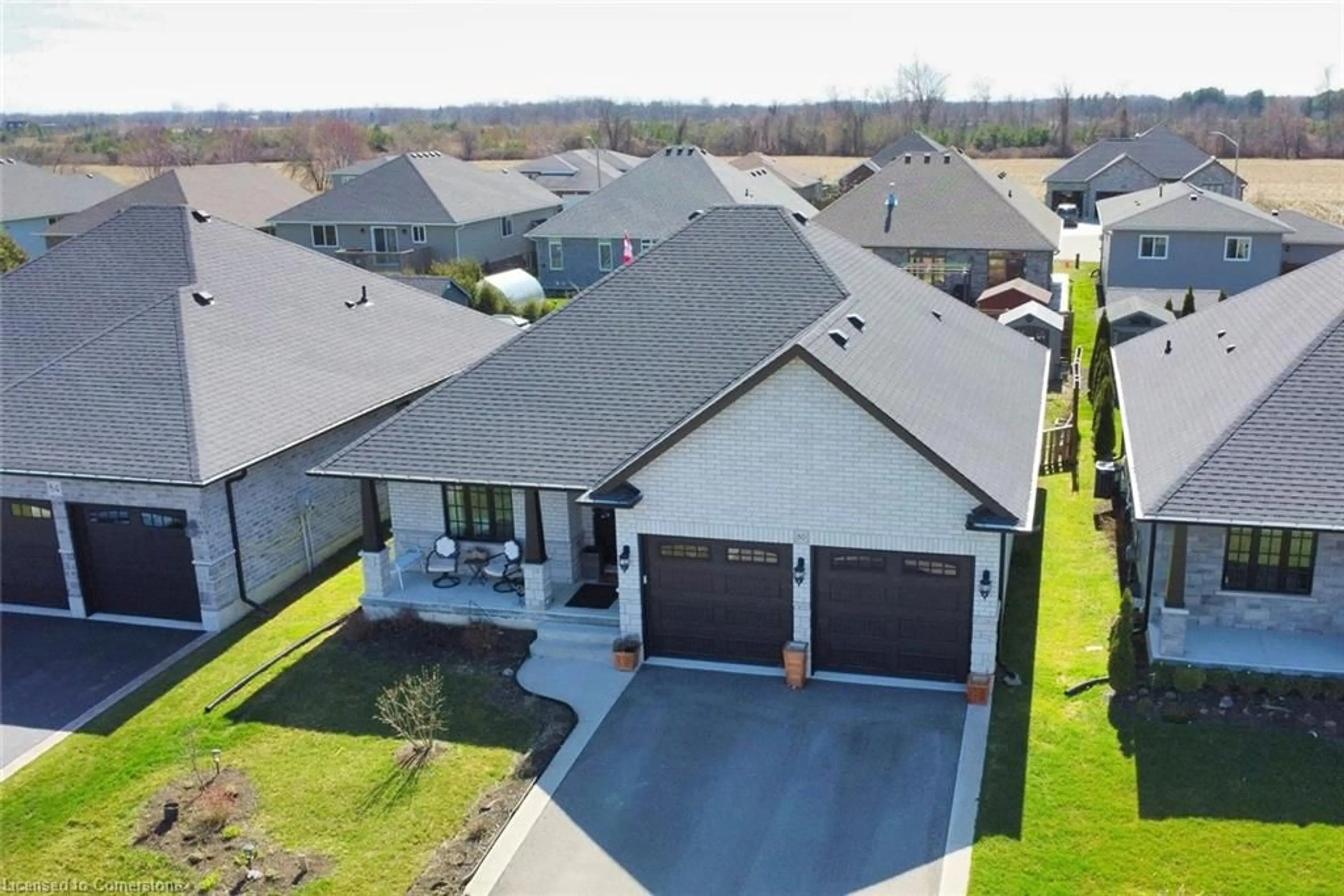 A pic from outside/outdoor area/front of a property/back of a property/a pic from drone, street for 80 Backus Dr, Port Rowan Ontario N0E 1M0