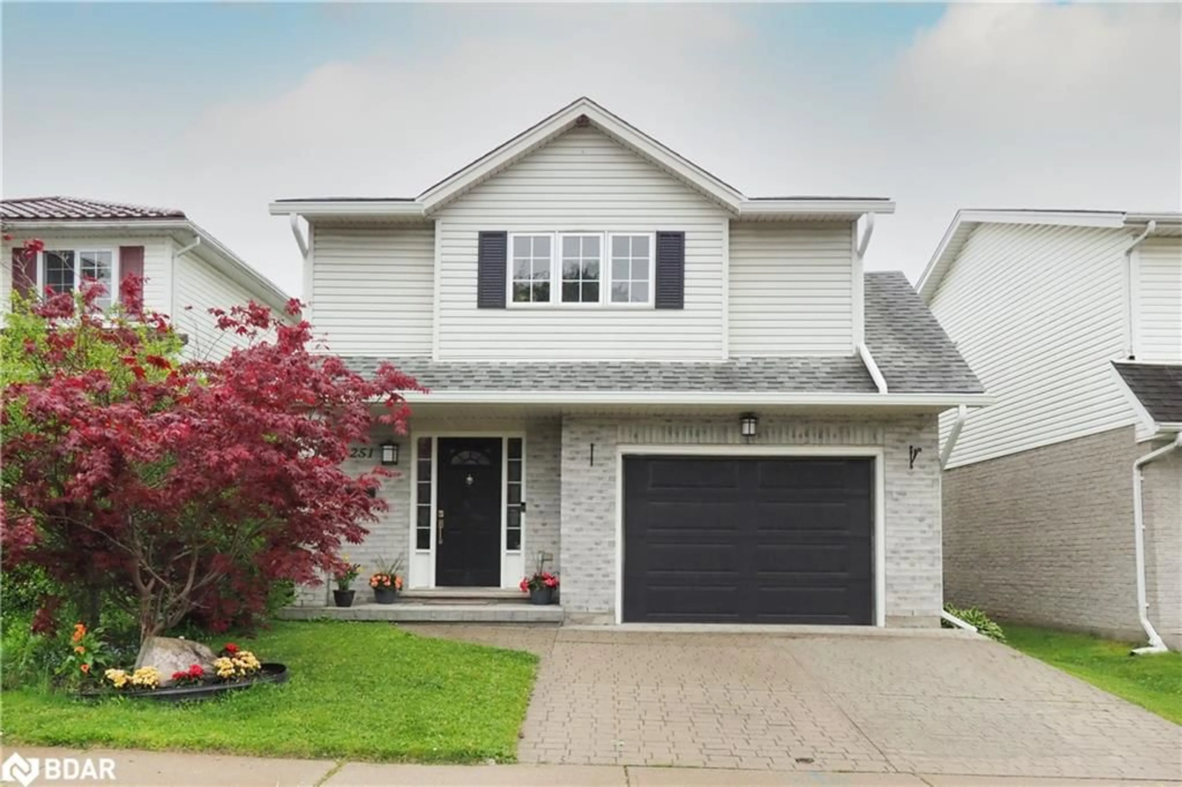 Home with vinyl exterior material, street for 251 Grey Fox Dr, Kitchener Ontario N2E 3N7