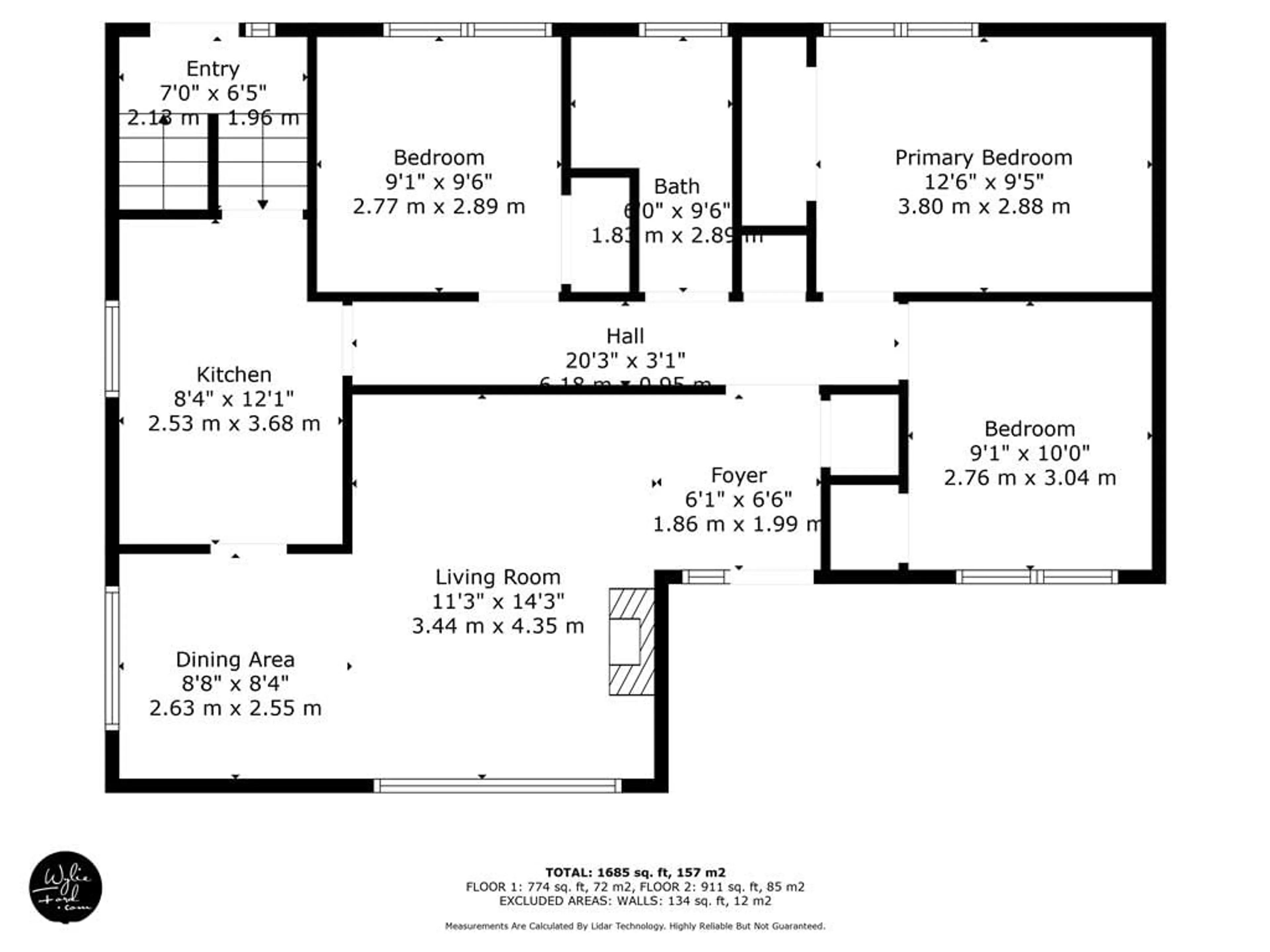Floor plan for 90 Johnson St, Barrie Ontario L4M 4R3