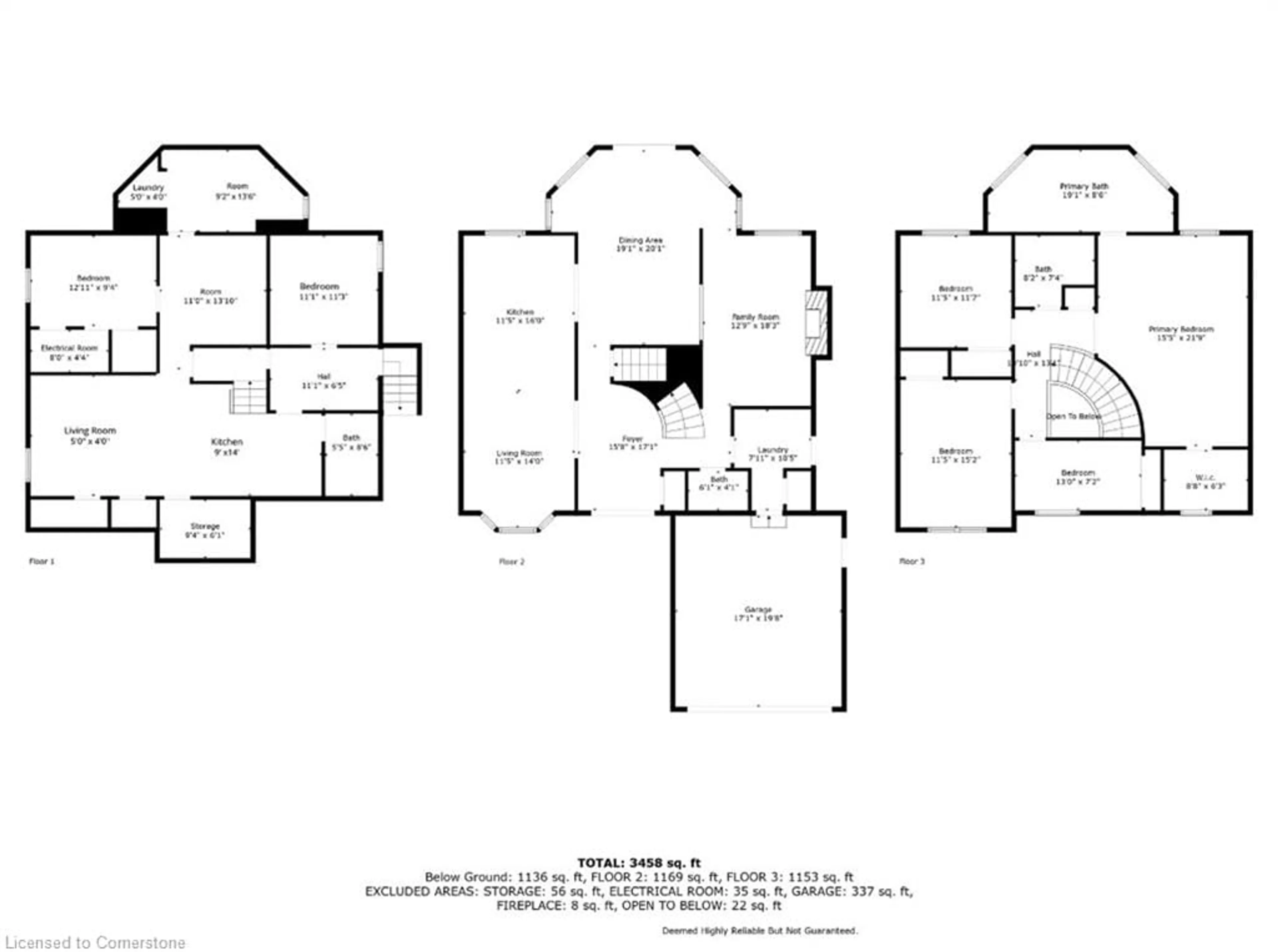 Floor plan for 2218 Vista Dr, Burlington Ontario L7M 3N5