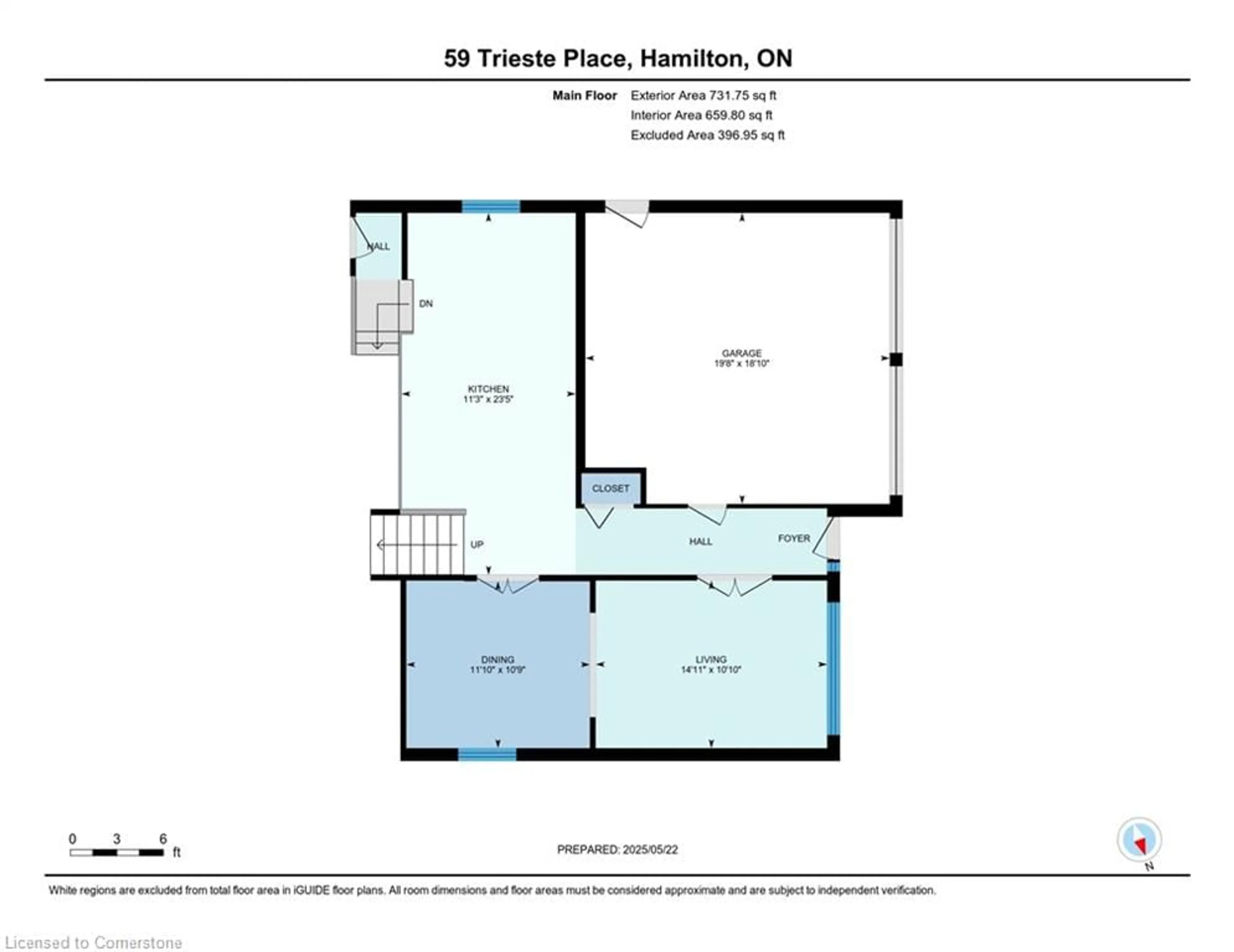 Floor plan for 59 Trieste Pl, Hamilton Ontario L9B 2C5