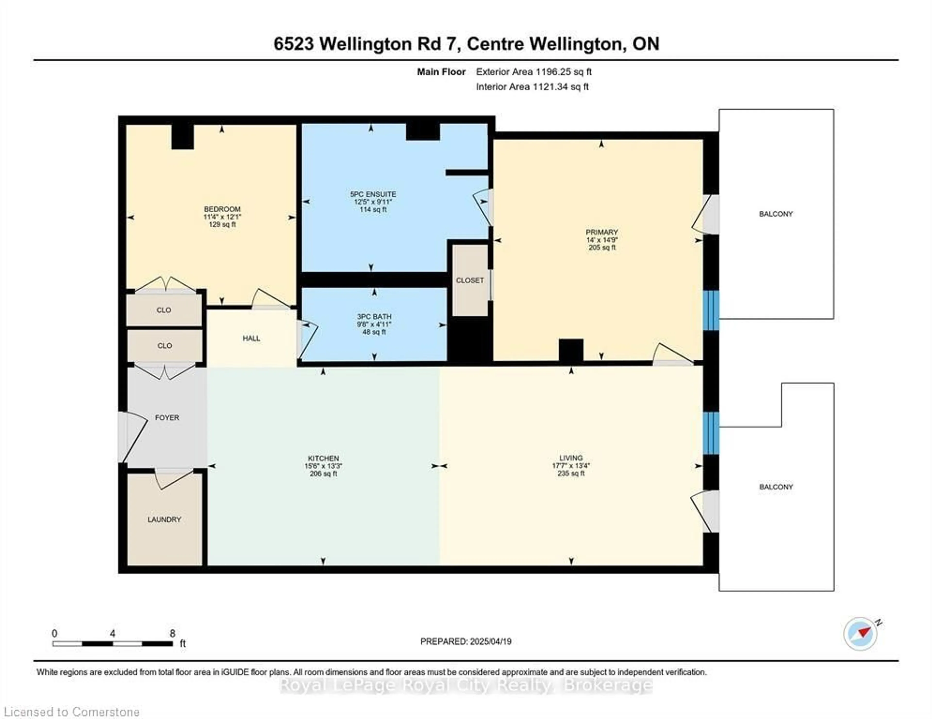 Floor plan for 6523 Wellington Road 7 #25, Elora Ontario N0B 1S0