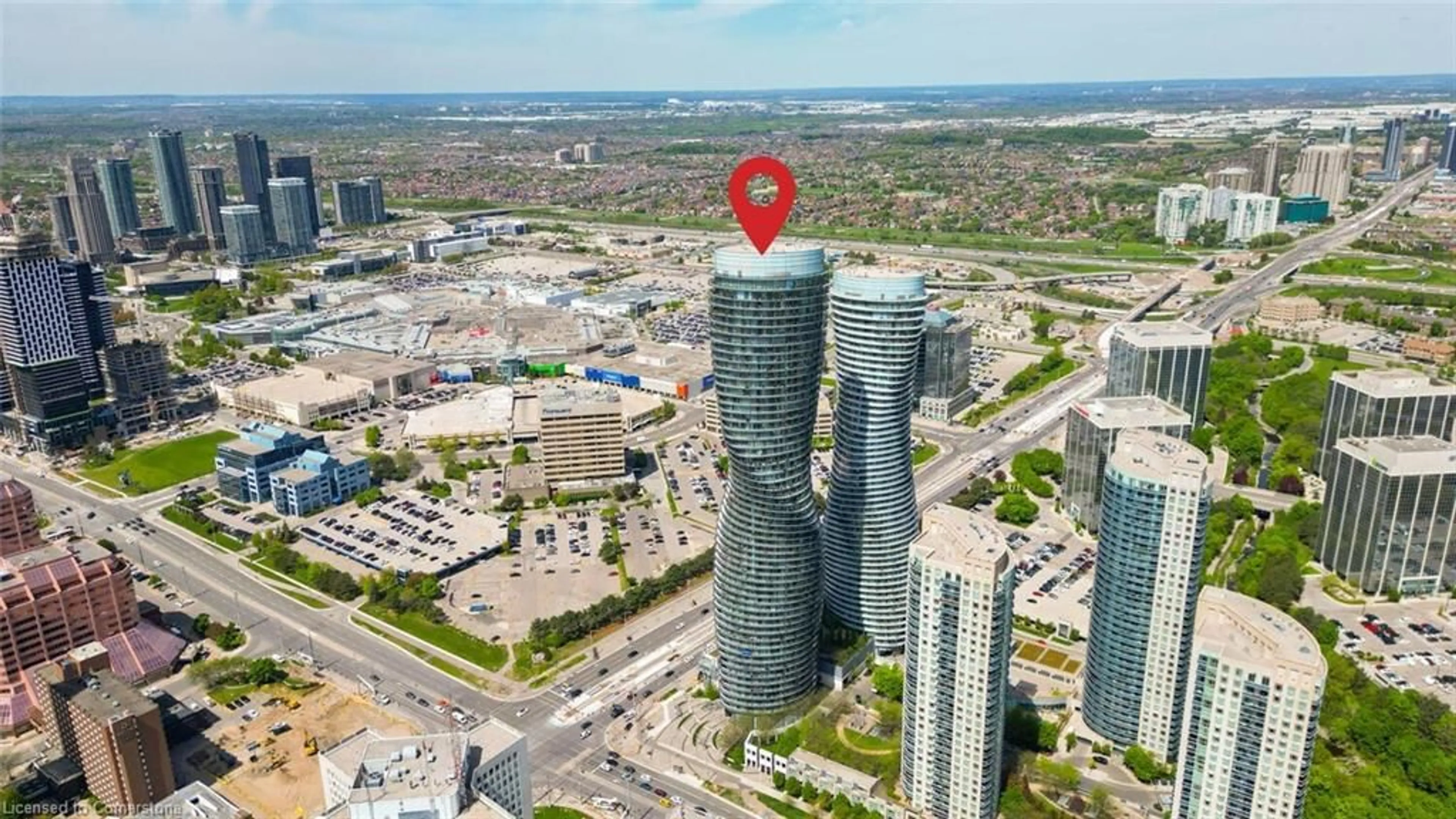 Picture of a map for 60 Absolute Ave #3506, Mississauga Ontario L4Z 0A9