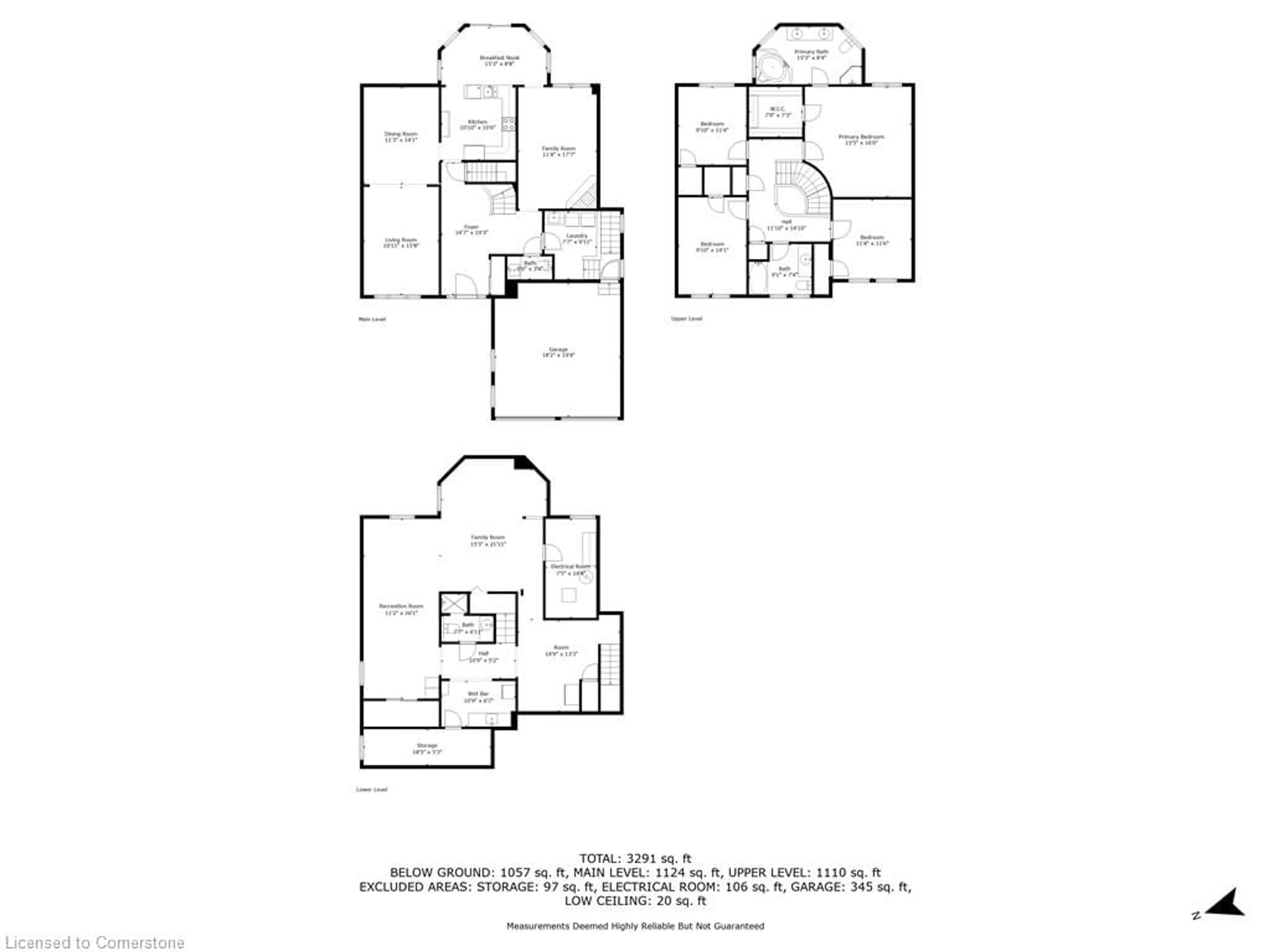 Floor plan for 1074 Bradbury Chase, Mississauga Ontario L5V 1J7