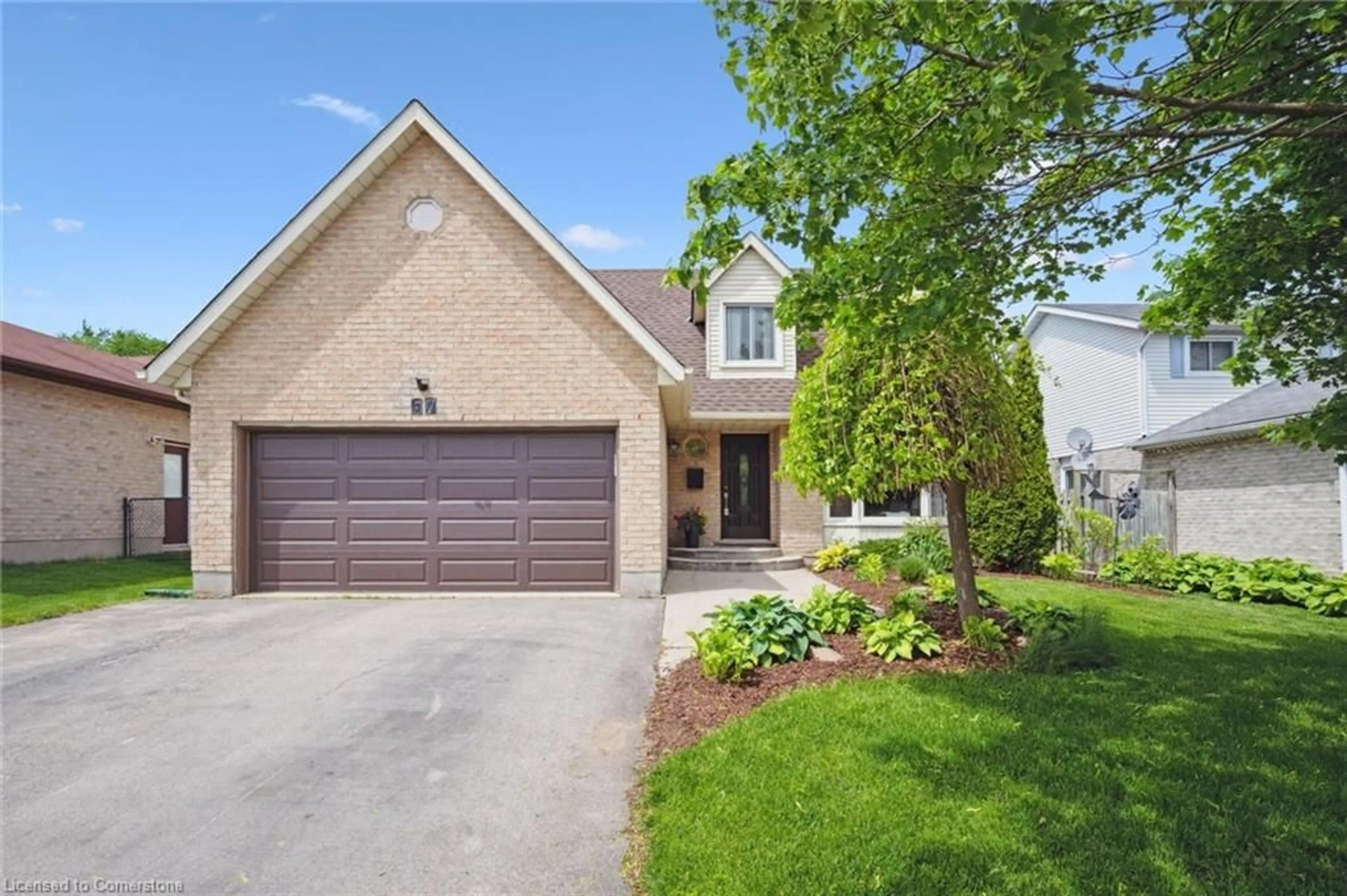 Home with brick exterior material, street for 67 Rose Bridge Cres, Cambridge Ontario N3C 3Z2