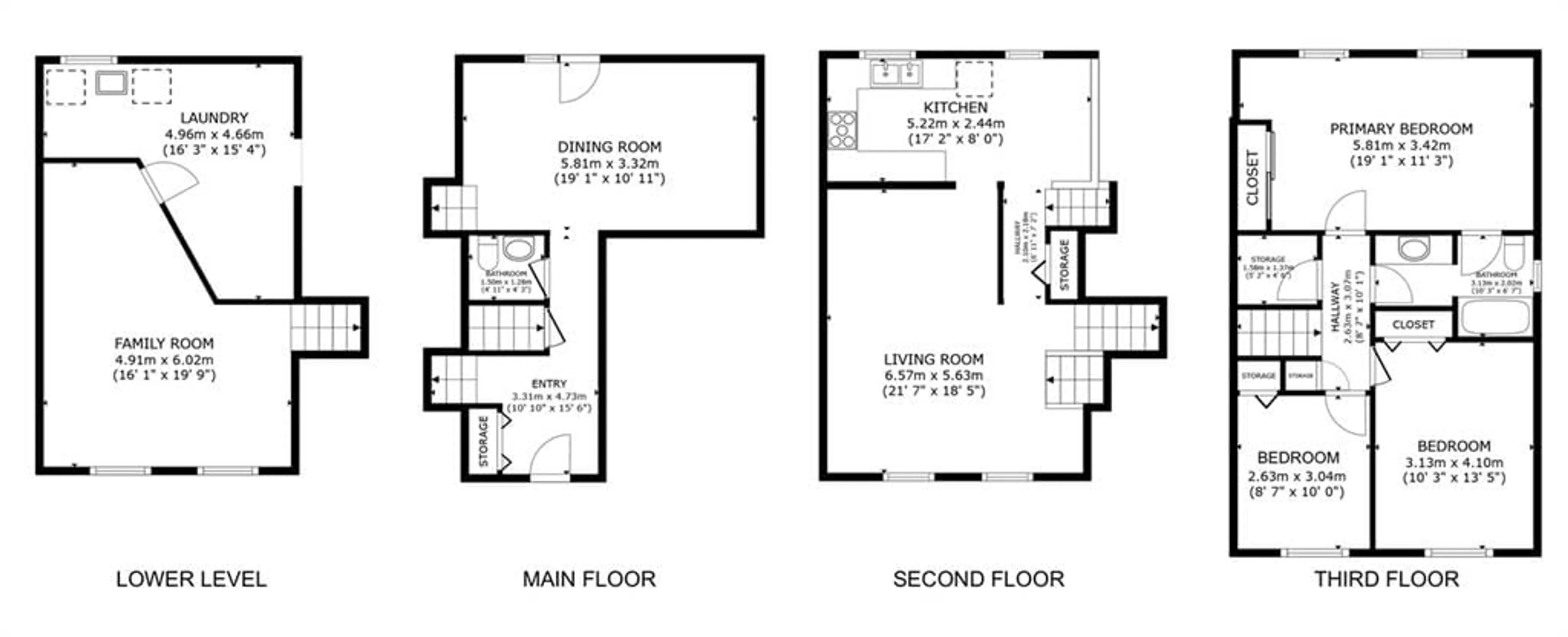 Floor plan for 27 Edwin St, Lindsay Ontario K9V 4X9