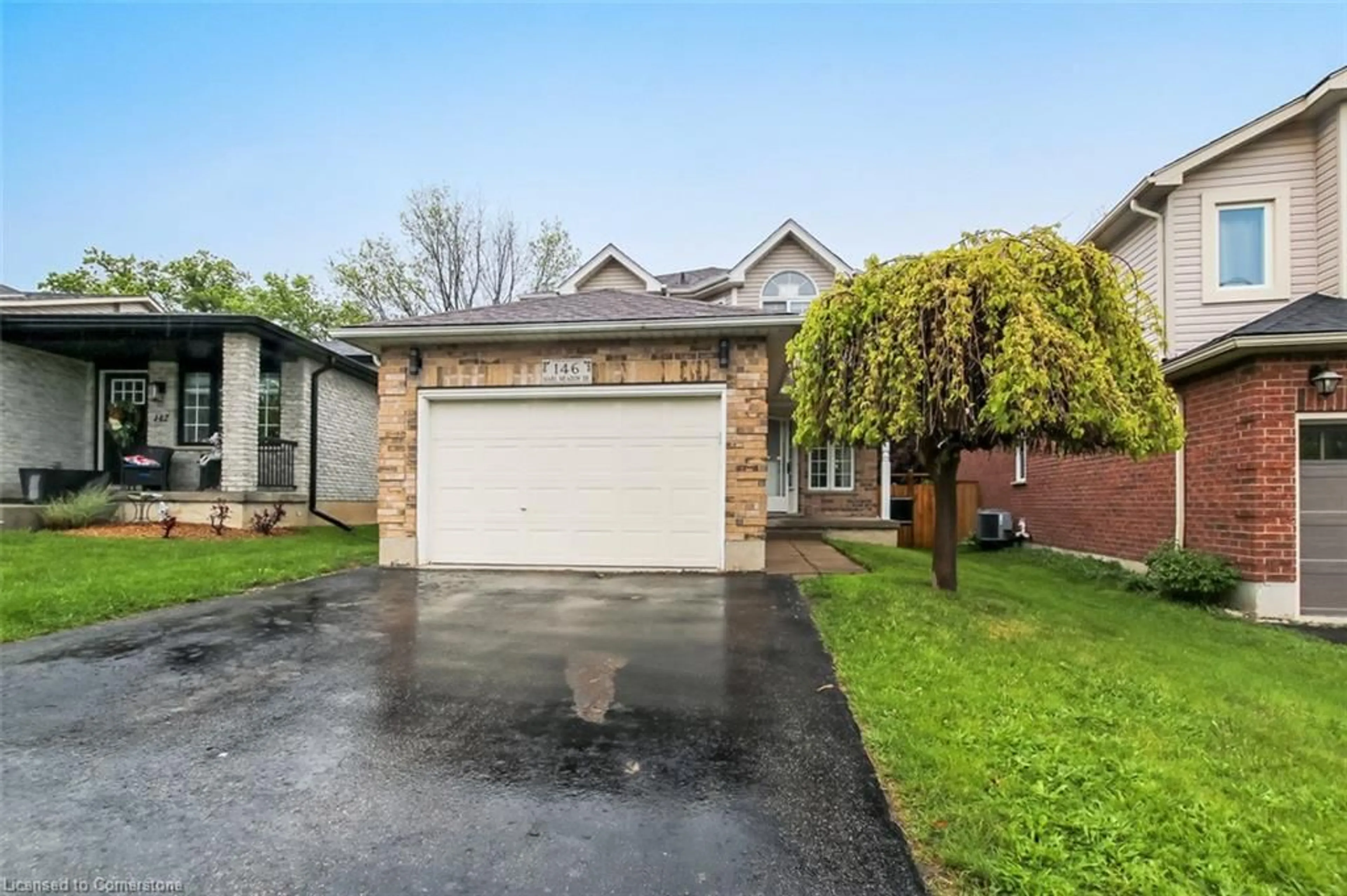 Home with brick exterior material, street for 146 Marl Meadow Dr, Kitchener Ontario N2R 1L3