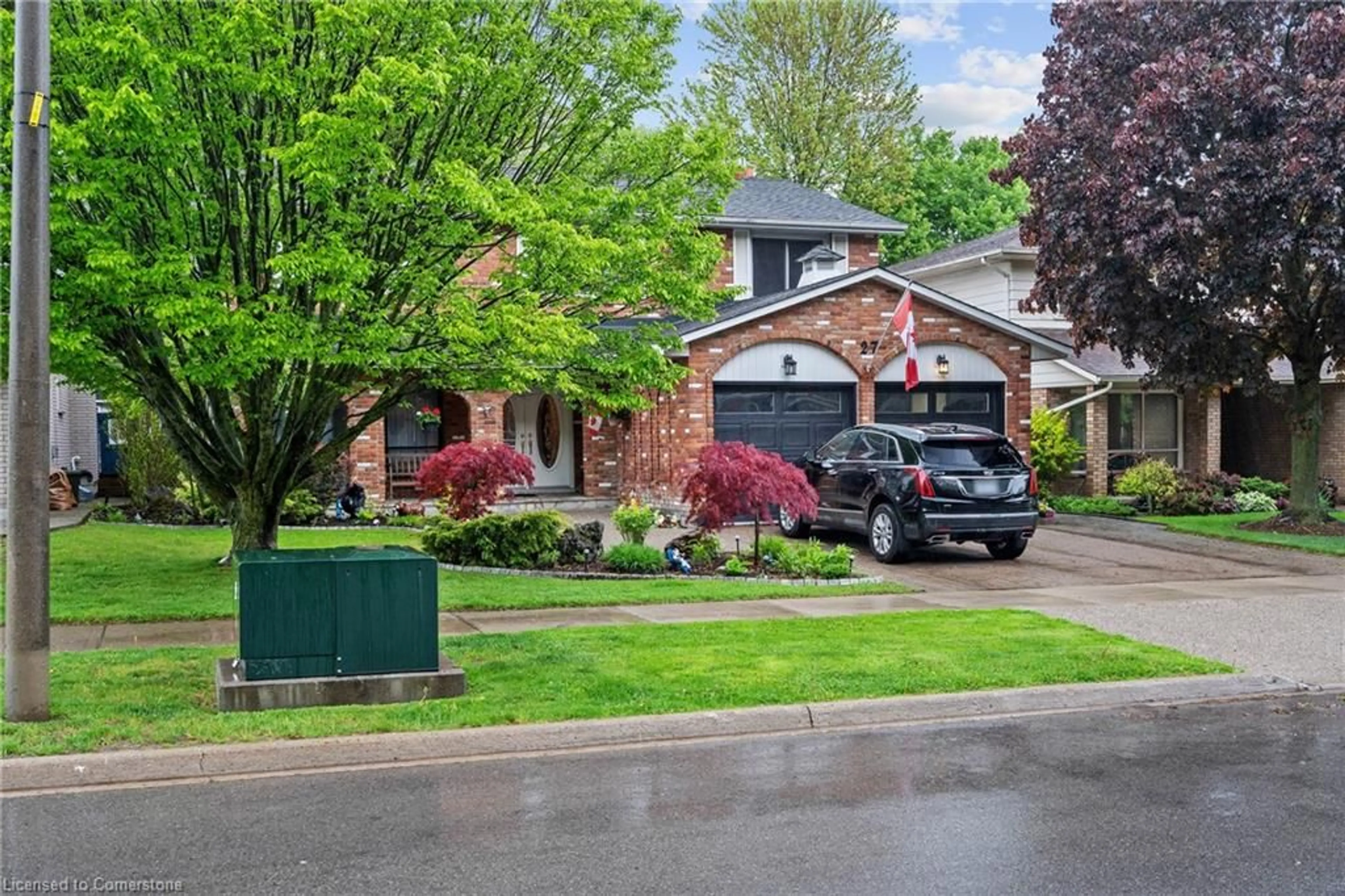 Home with brick exterior material, street for 27 Jerome Park Dr, Hamilton Ontario L9H 6G9