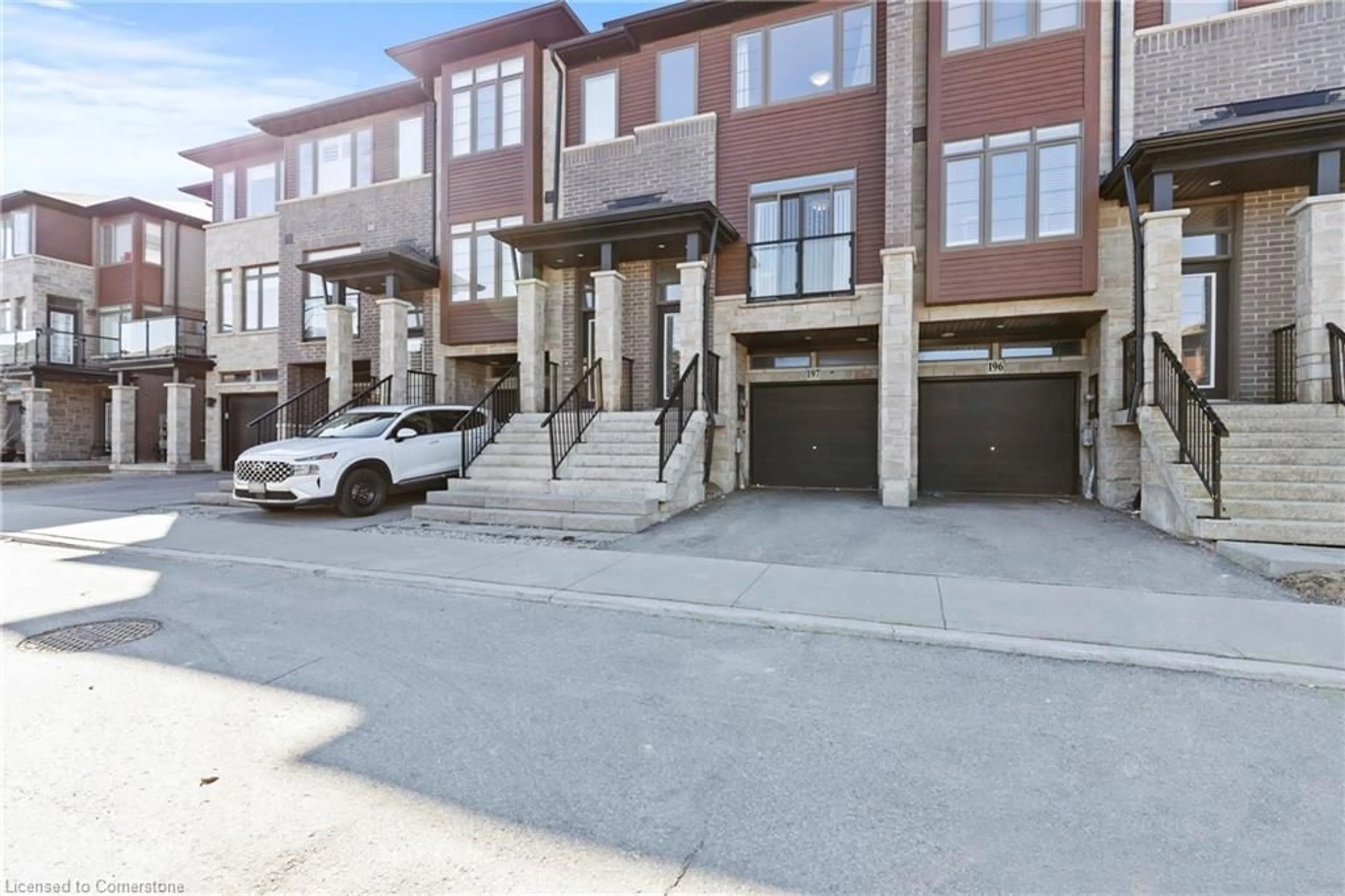 A pic from outside/outdoor area/front of a property/back of a property/a pic from drone, street for 30 Times Square Blvd #197, Stoney Creek Ontario L8J 0L8