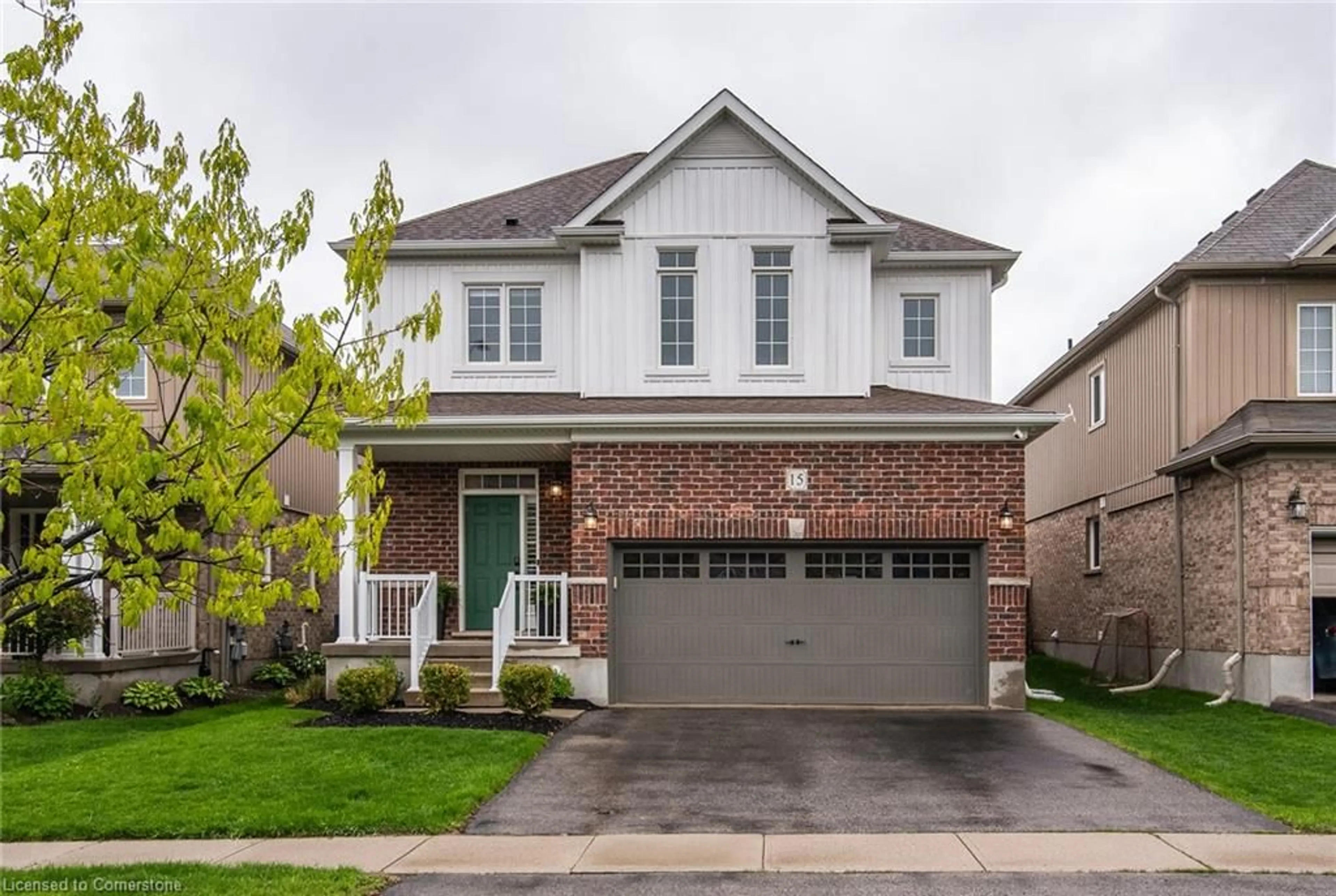 Home with brick exterior material, street for 15 Bettschen Lane, Baden Ontario N3A 0E1