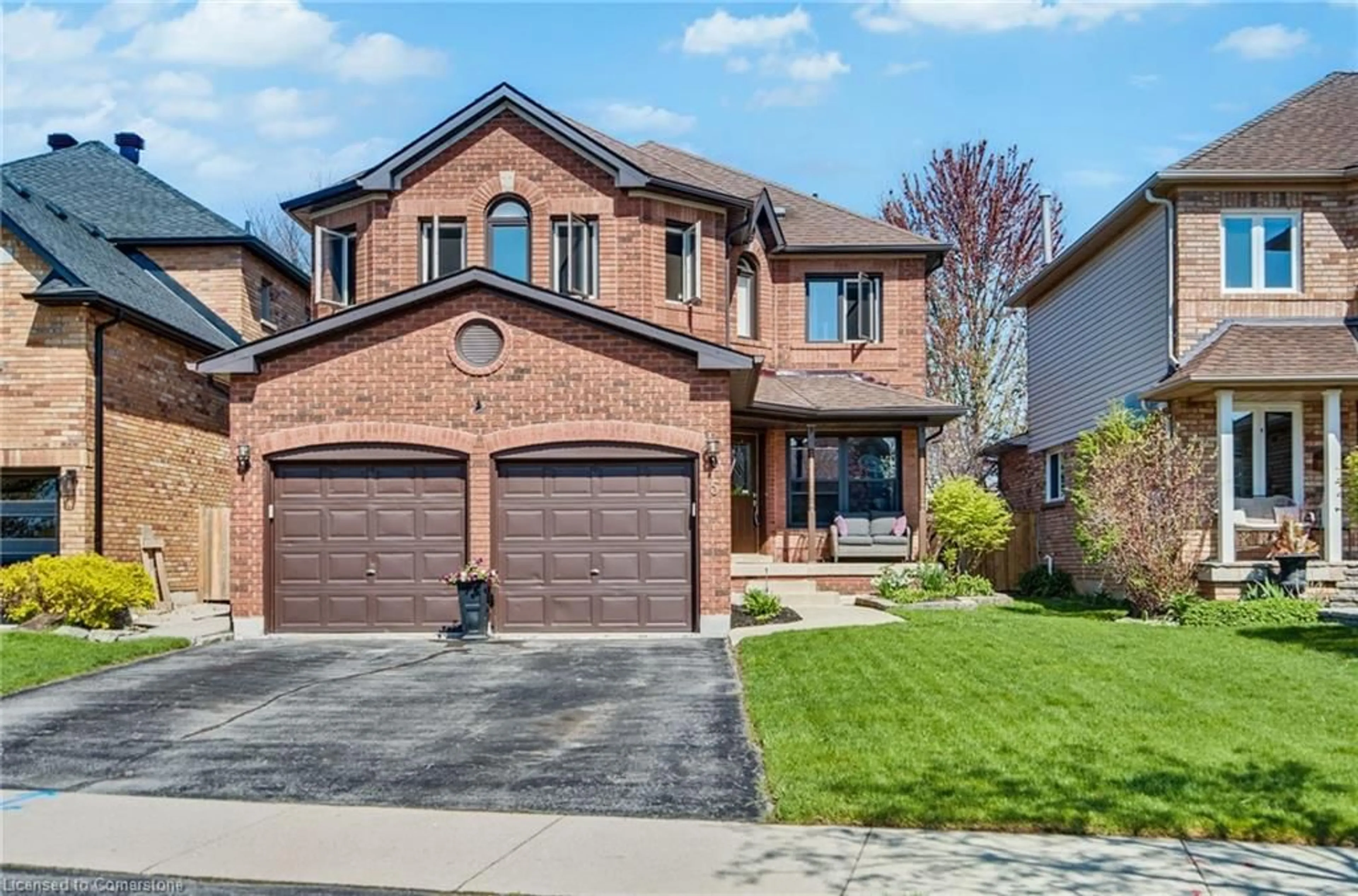 Home with brick exterior material, street for 5 Chatsworth Cres, Waterdown Ontario L8B 0N6