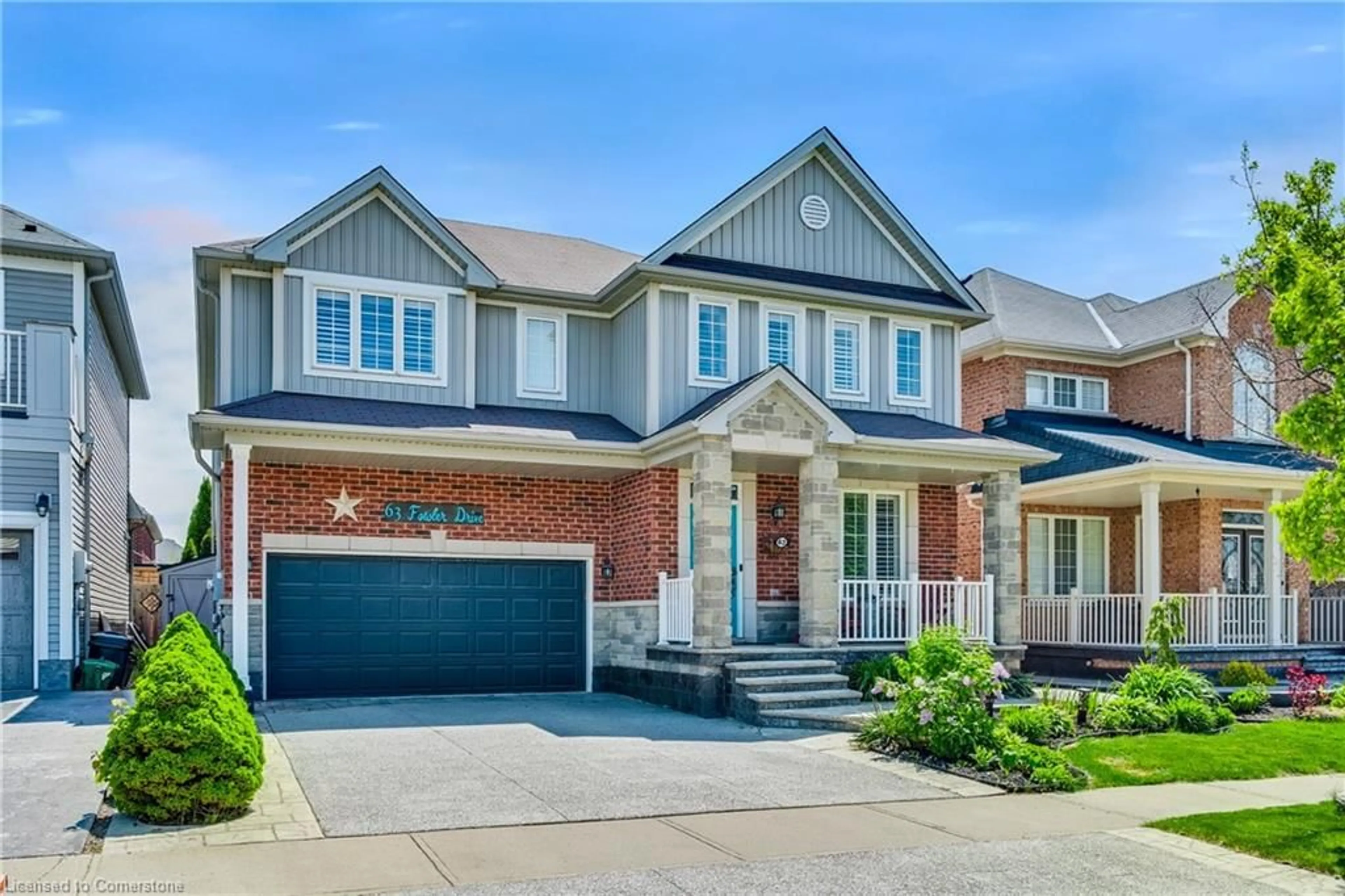 Home with brick exterior material, street for 63 Fowler Dr, Hamilton Ontario L0R 1C0