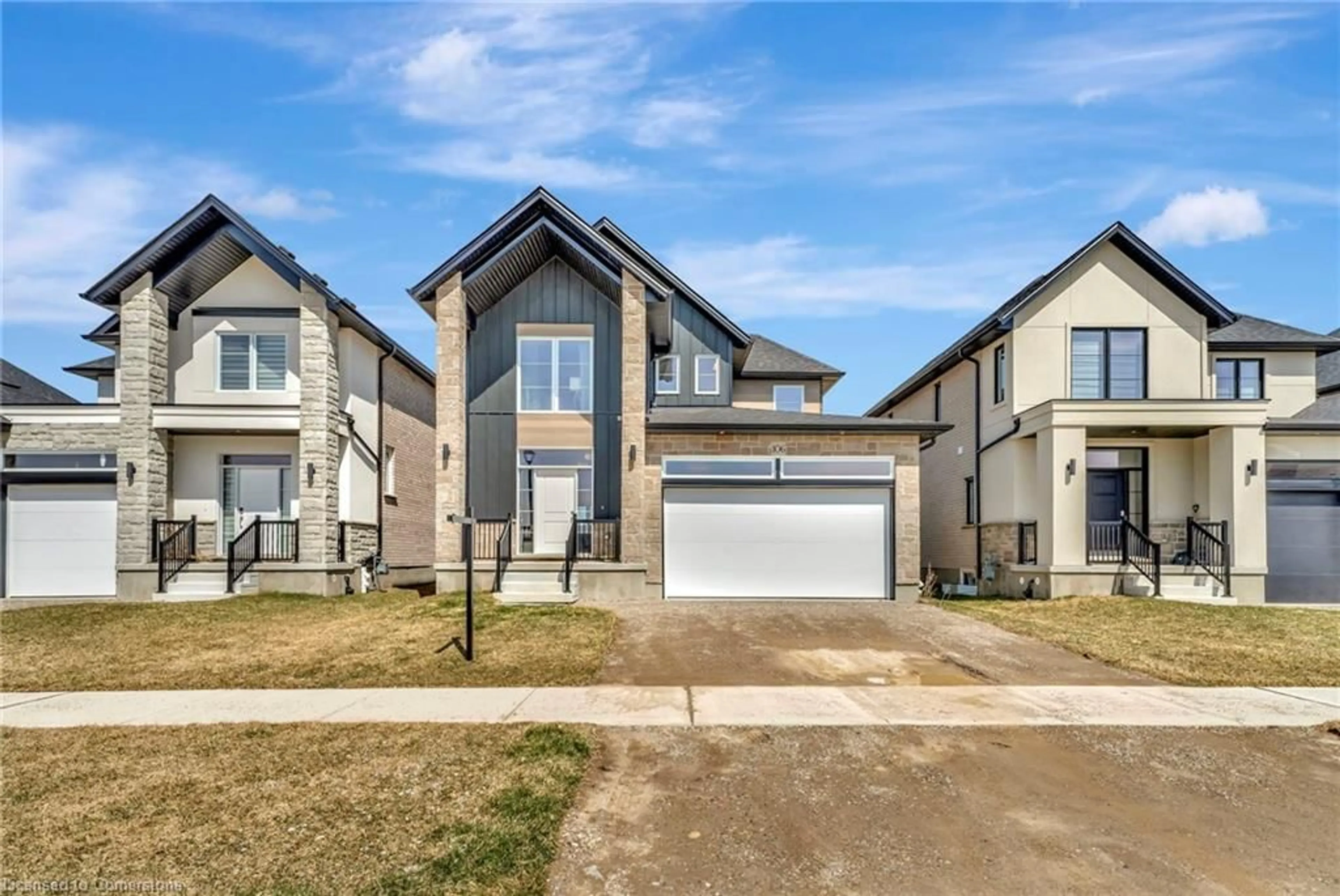 Home with vinyl exterior material, street for 106 Oj Gaffney Dr, Stratford Ontario N5A 0K9