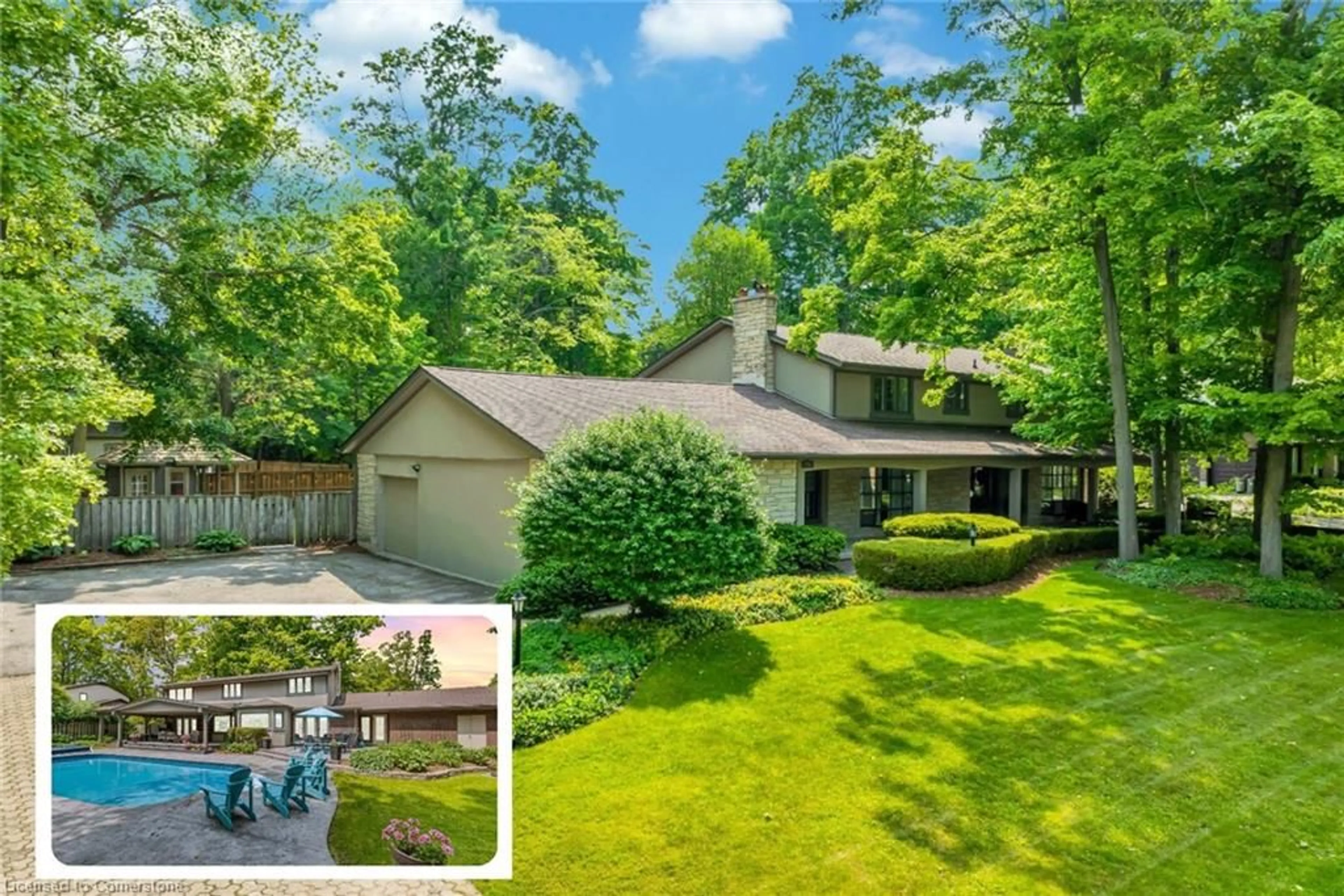 A pic from outside/outdoor area/front of a property/back of a property/a pic from drone, unknown for 358 Green Acres Dr, Waterloo Ontario N2K 1Z1