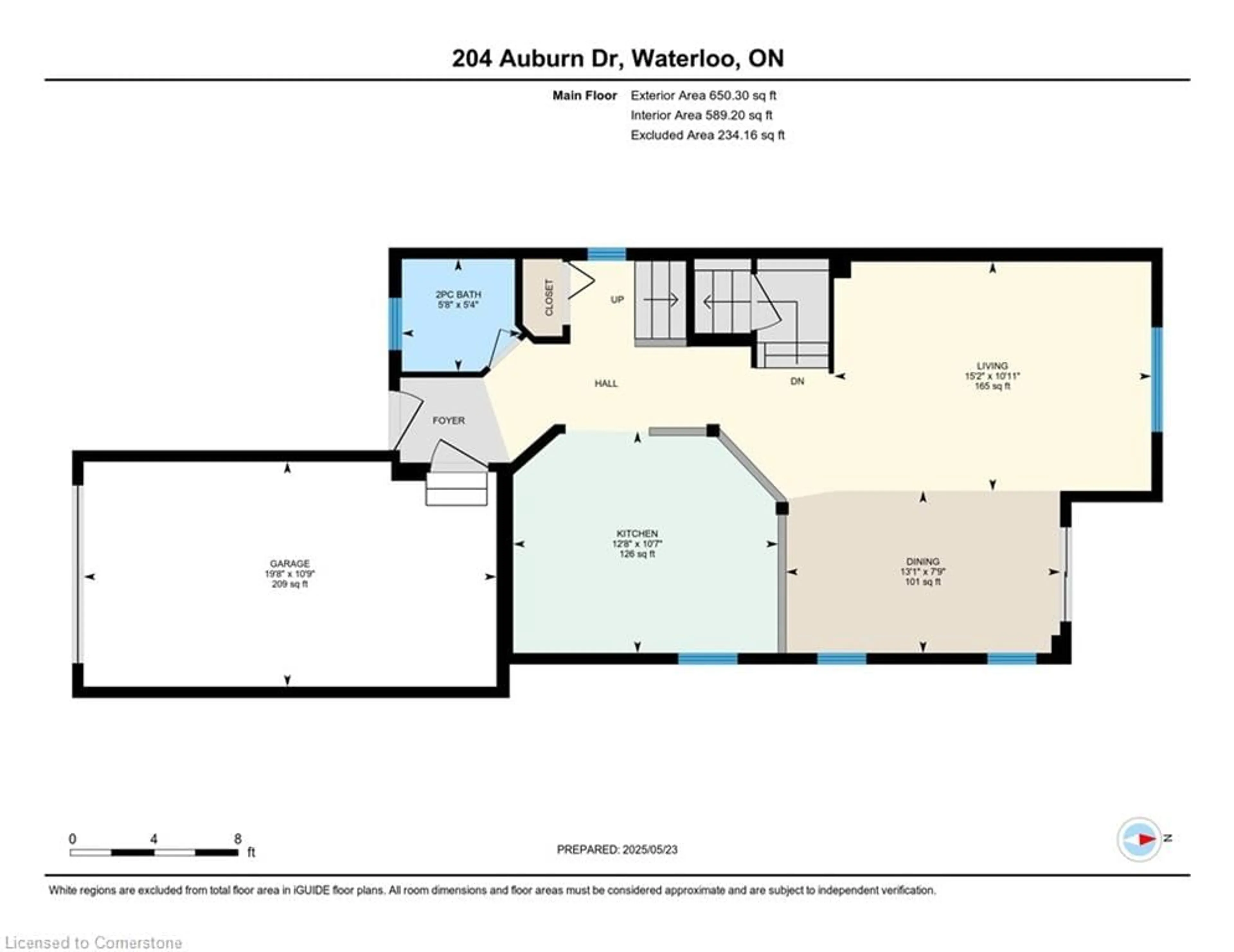 Floor plan for 204 Auburn Dr, Waterloo Ontario N2K 3T2