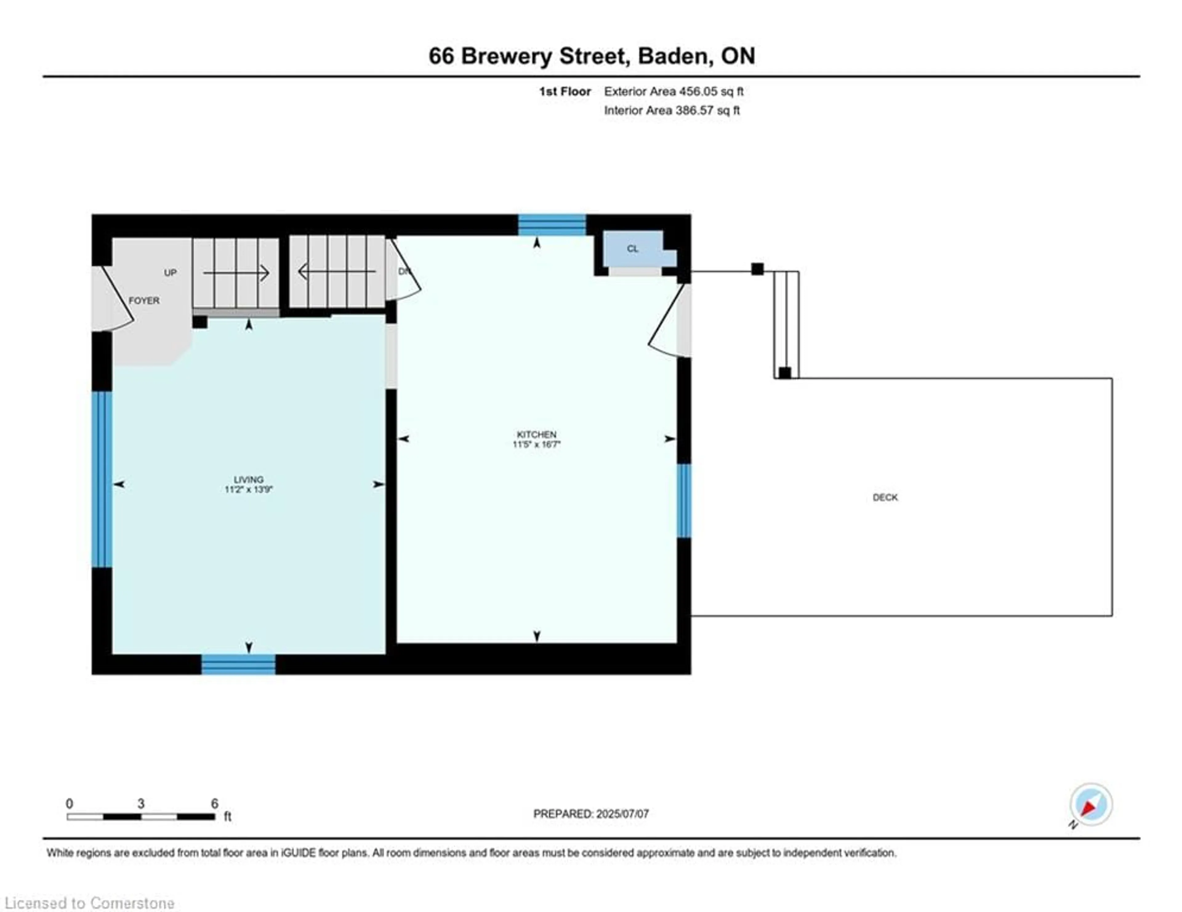 Floor plan for 66 Brewery St, Baden Ontario N3A 2S7