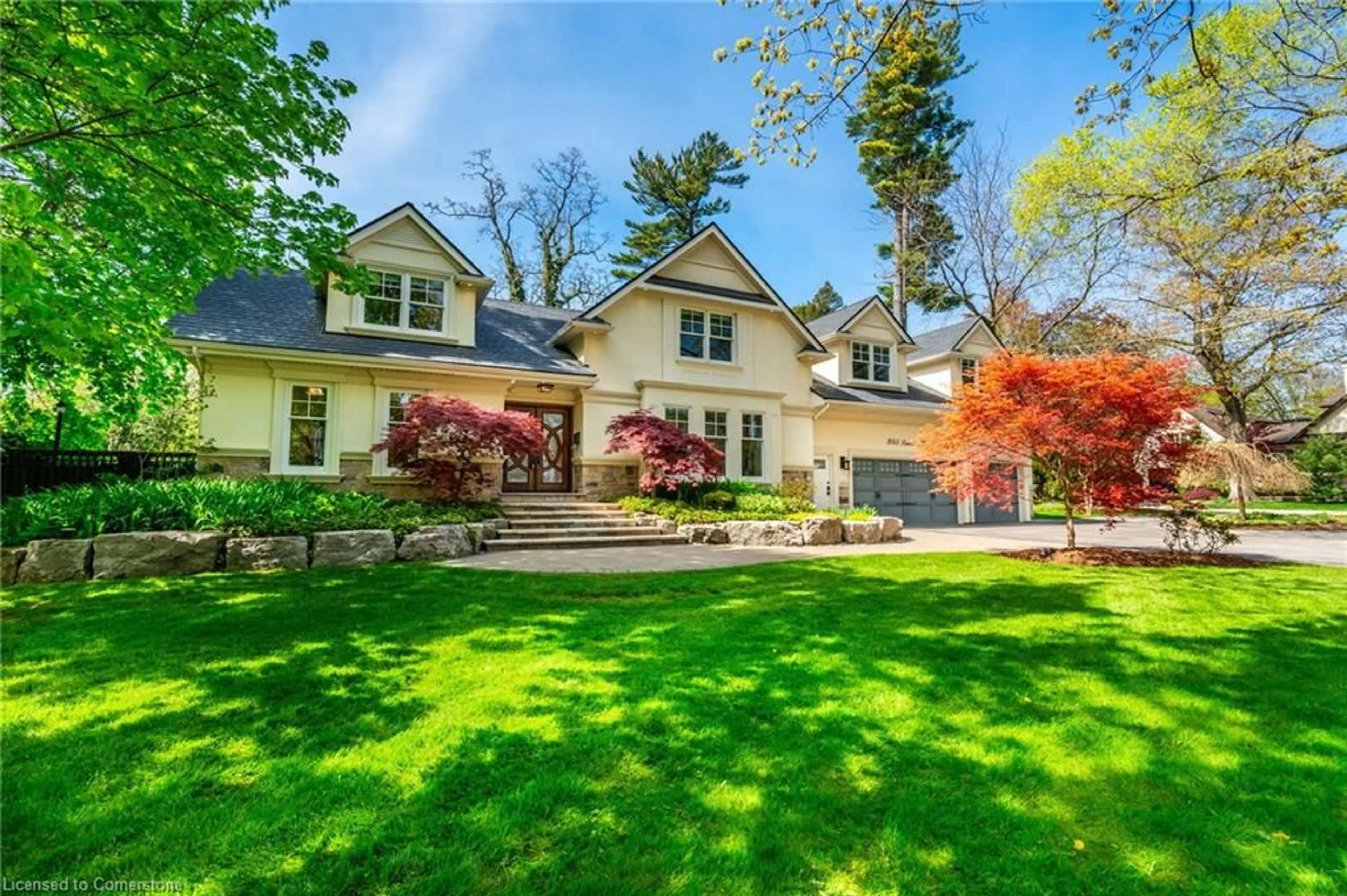 Home with brick exterior material, street for 3045 Lakeshore Rd, Burlington Ontario L7M 1A2