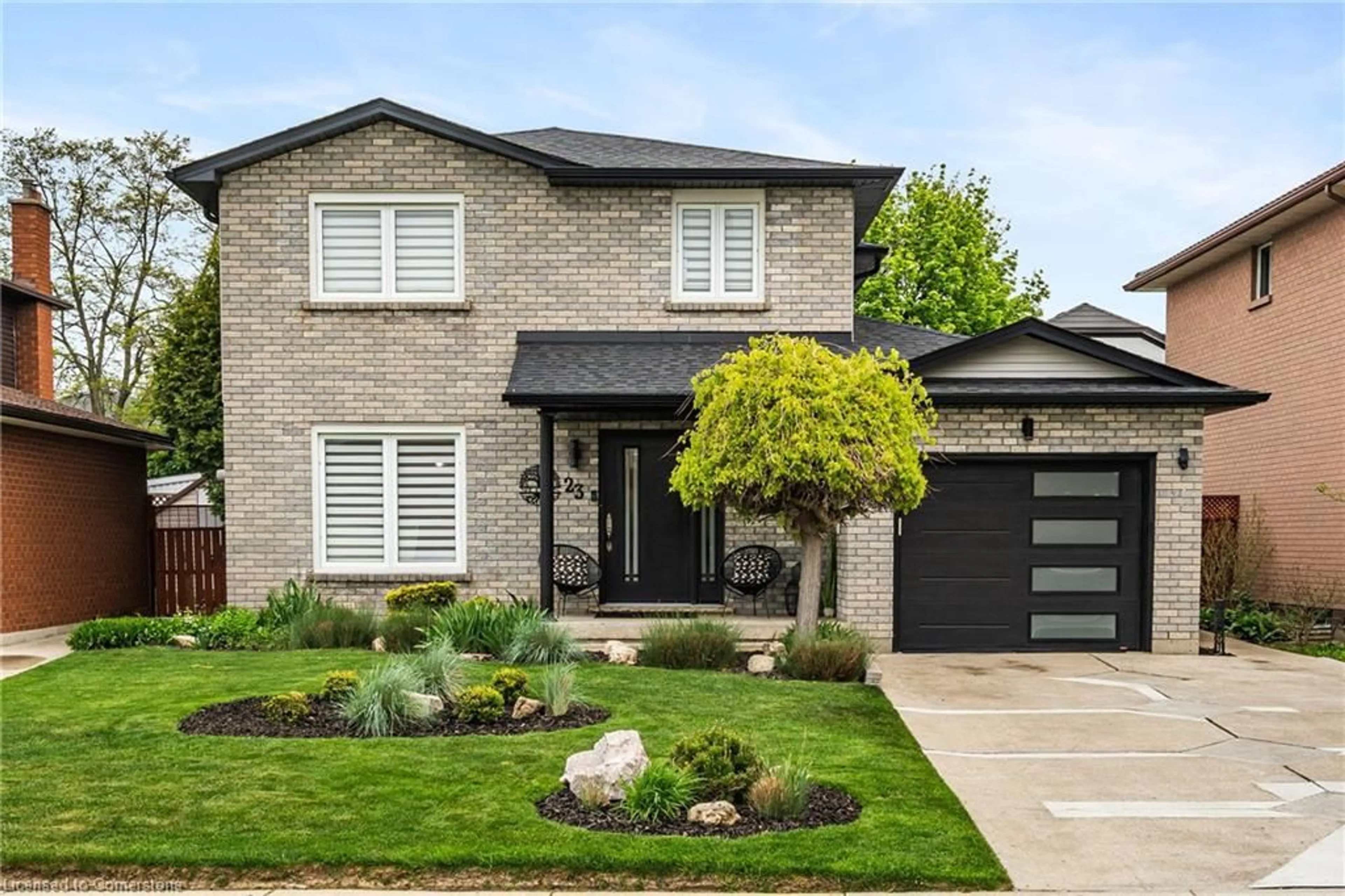 Home with brick exterior material, street for 23 Sinena Ave, Hamilton Ontario L8W 3B9