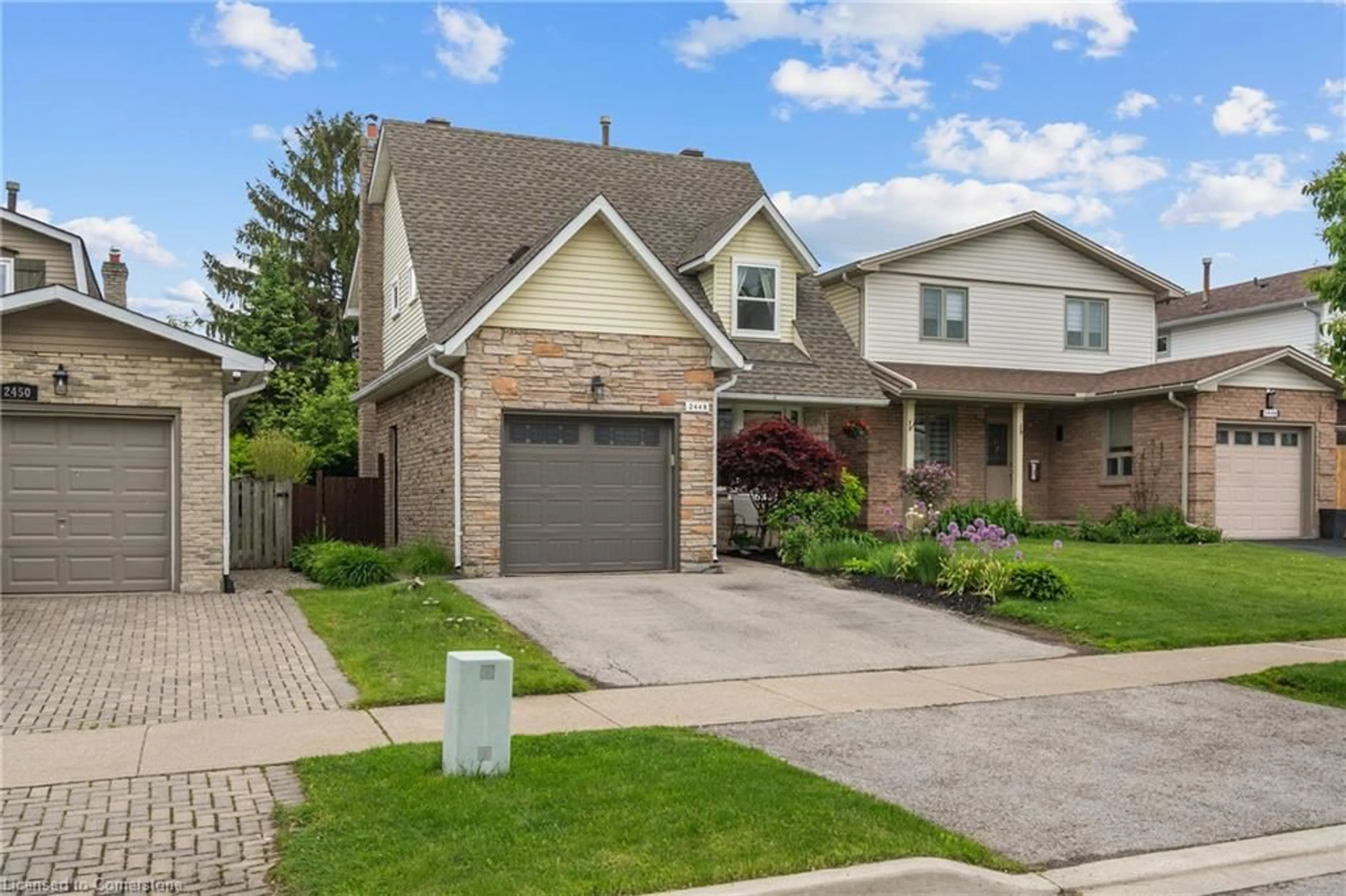 Home with brick exterior material, street for 2448 Malcolm Cres, Burlington Ontario L7P 3Y6