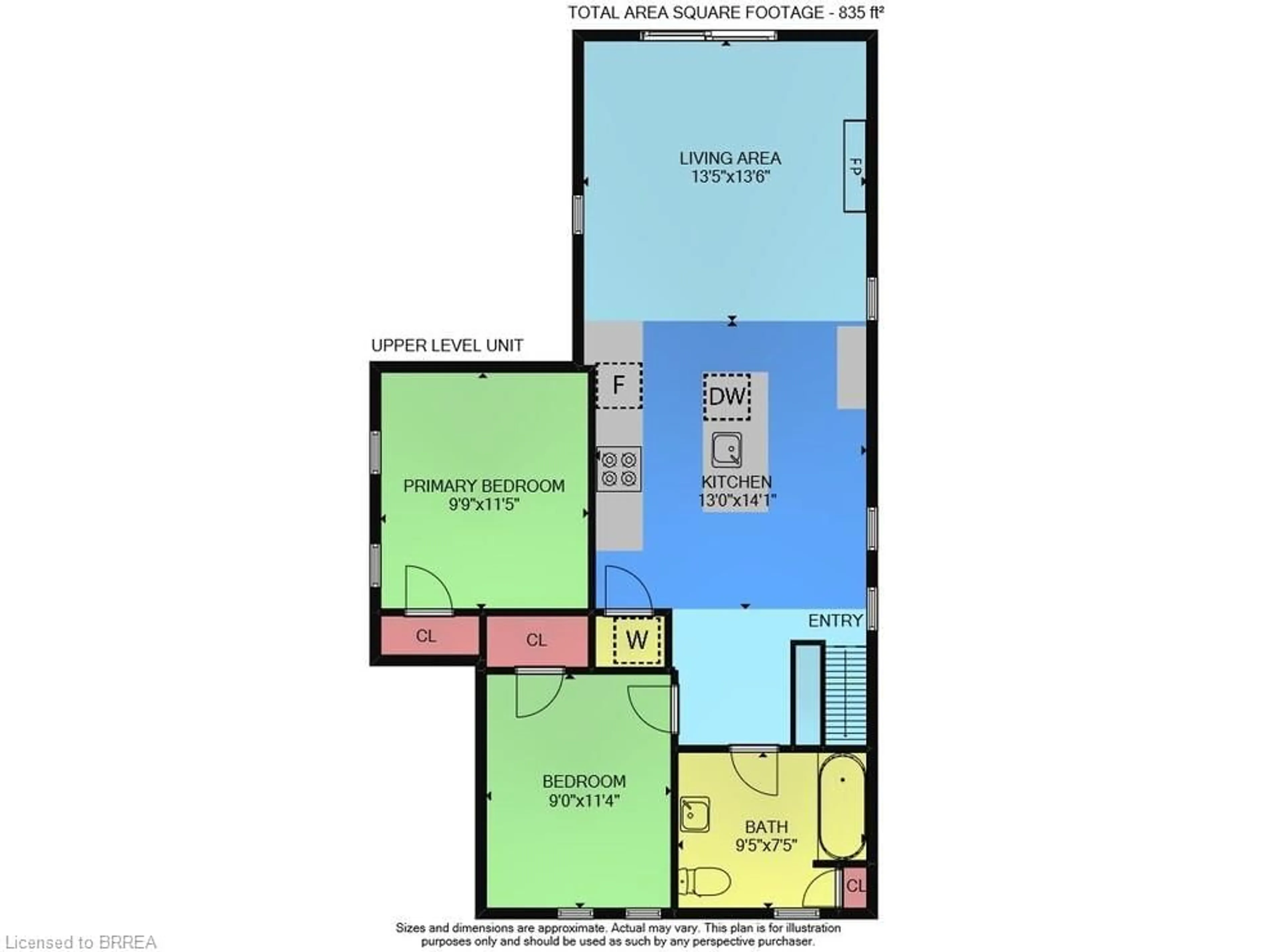 Floor plan for 98 Grand River Ave, Brantford Ontario N3T 4X4