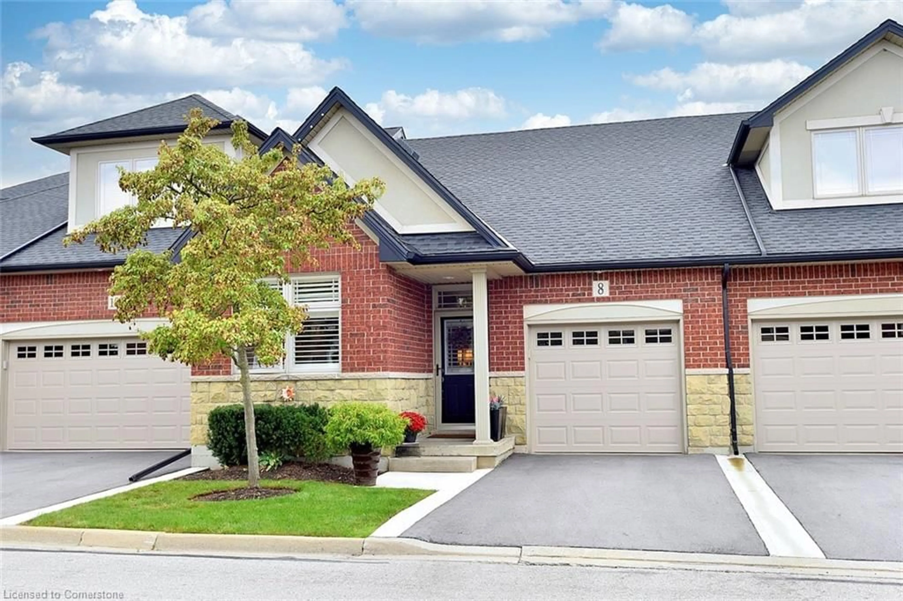 Home with brick exterior material, street for 8 Carmichael Trail, Ancaster Ontario L9K 0A1
