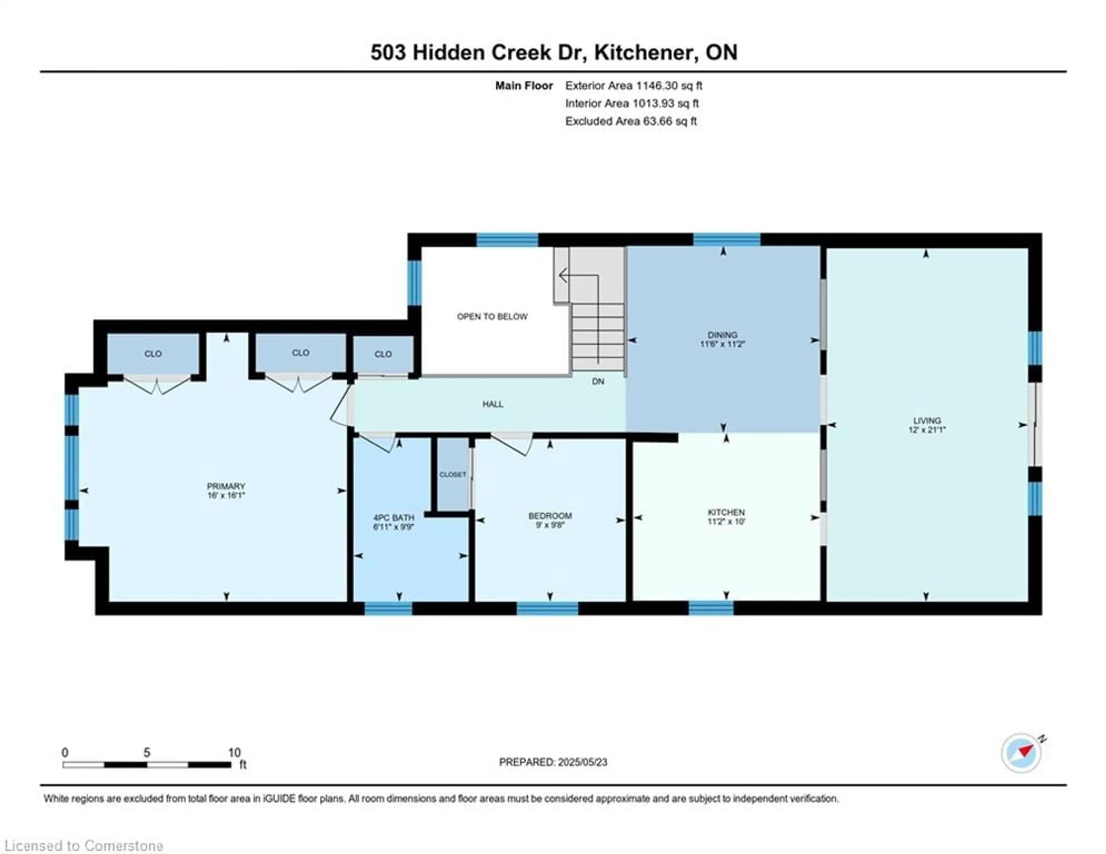 Floor plan for 503 Hidden Creek Dr, Kitchener Ontario N2N 3M1