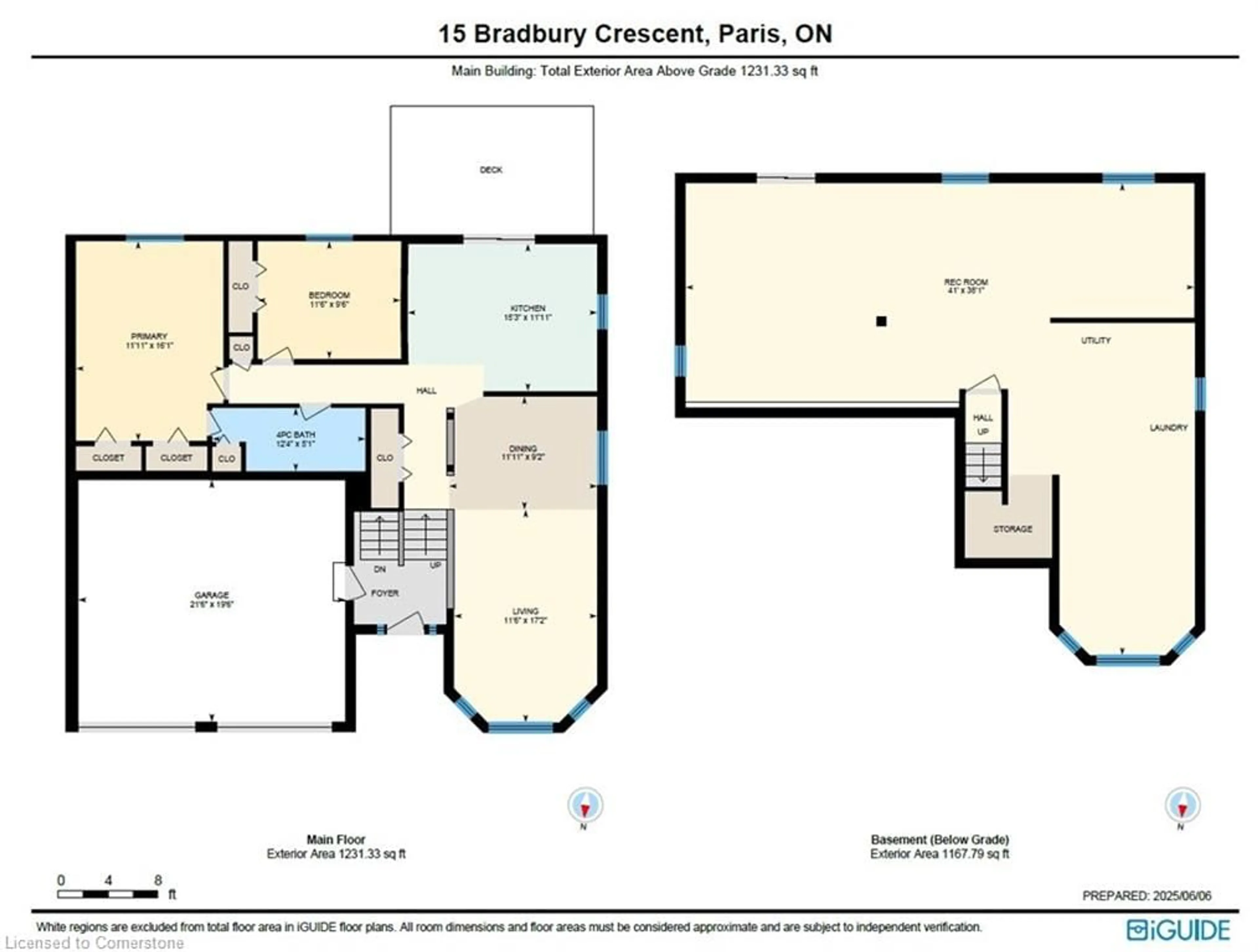 Floor plan for 15 Bradbury Cres, Paris Ontario N3L 4E1