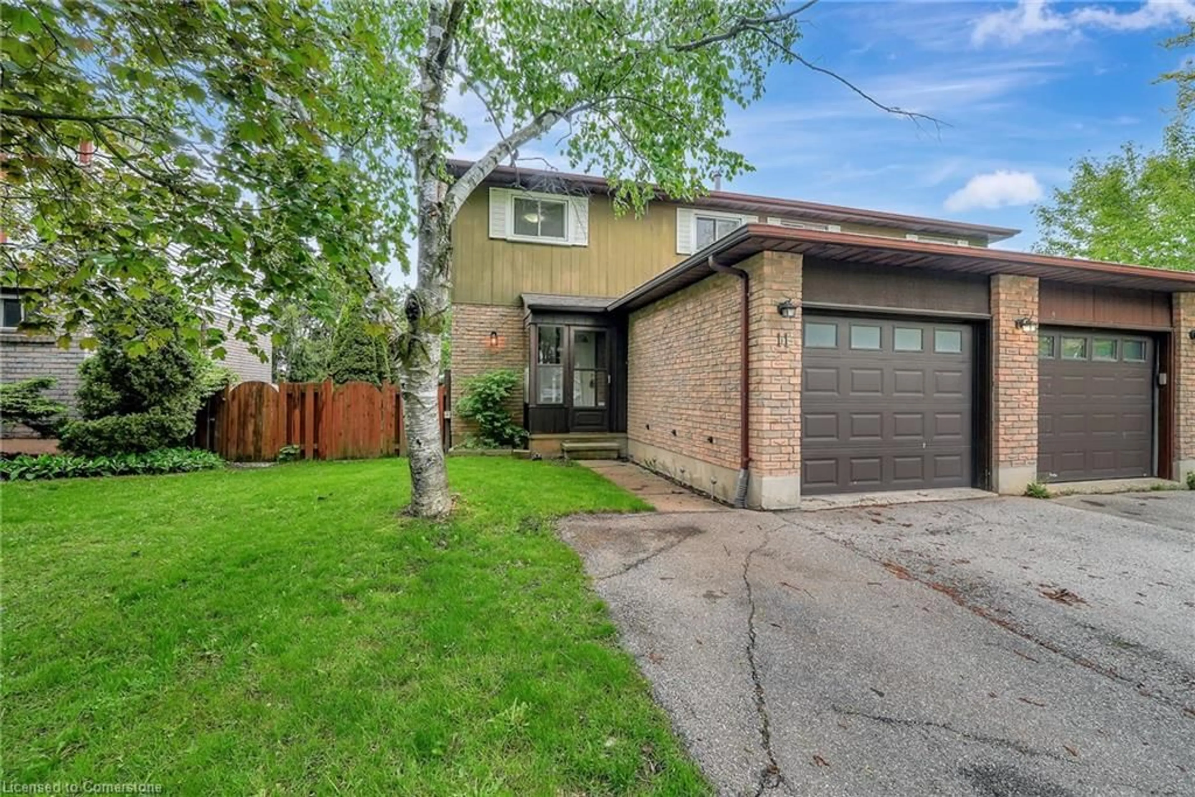 Home with brick exterior material, street for 11 Woods End, Brantford Ontario N3R 6M8