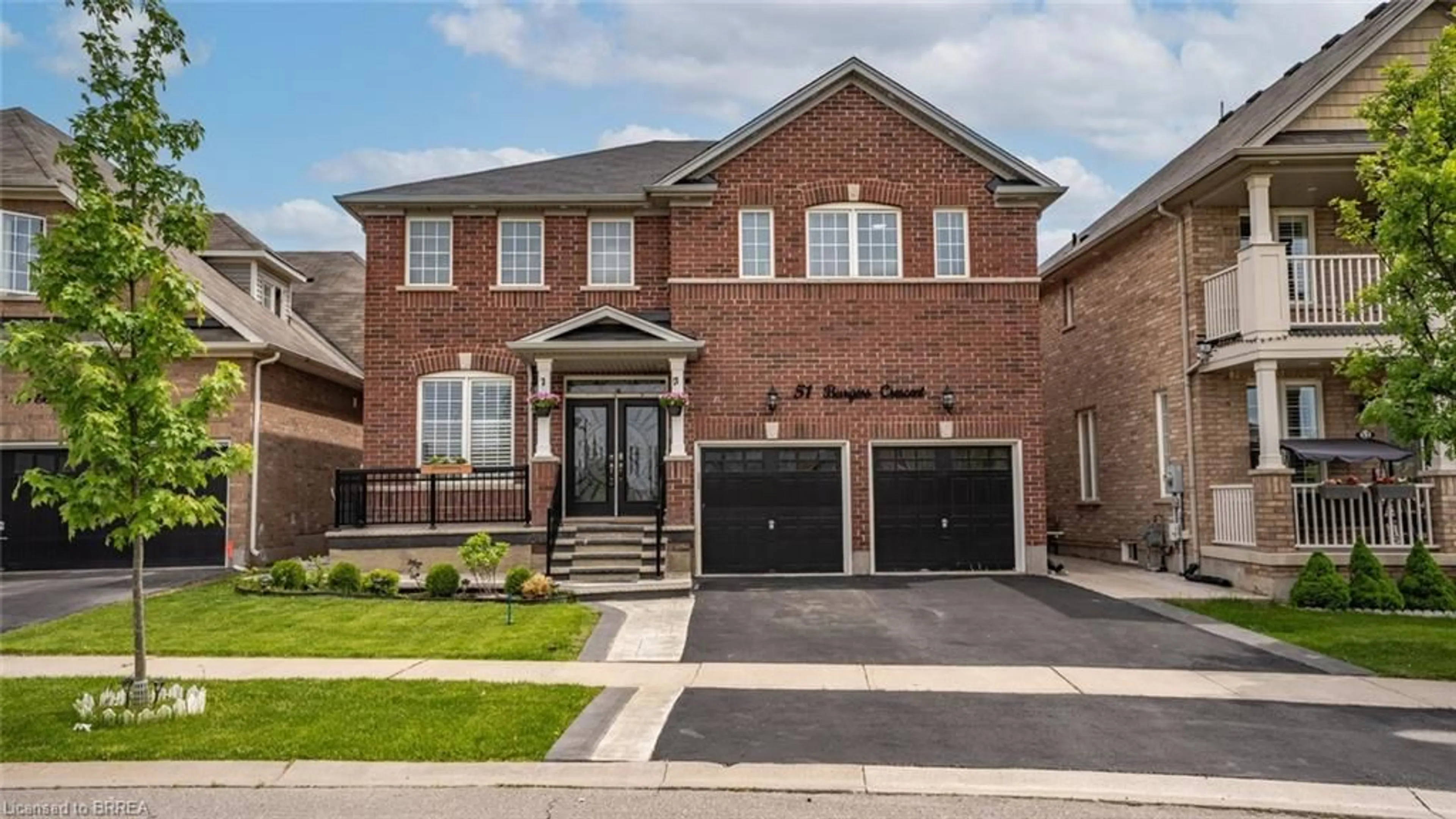 Home with brick exterior material, street for 51 Burgess Cres, Brantford Ontario N3T 0J4