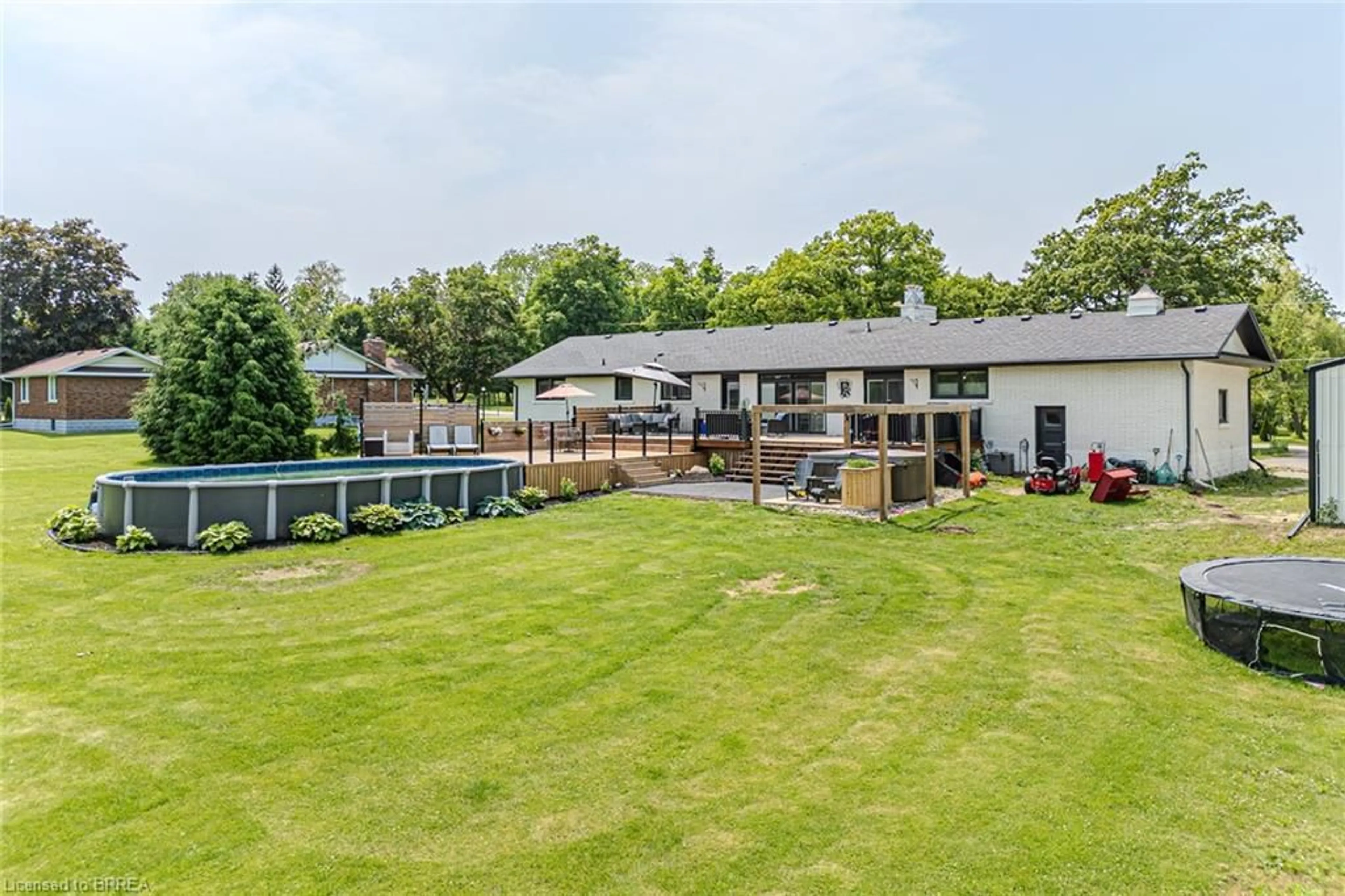 A pic from outside/outdoor area/front of a property/back of a property/a pic from drone, water/lake/river/ocean view for 836 Mount Pleasant Rd, Mount Pleasant Ontario N3T 5L5